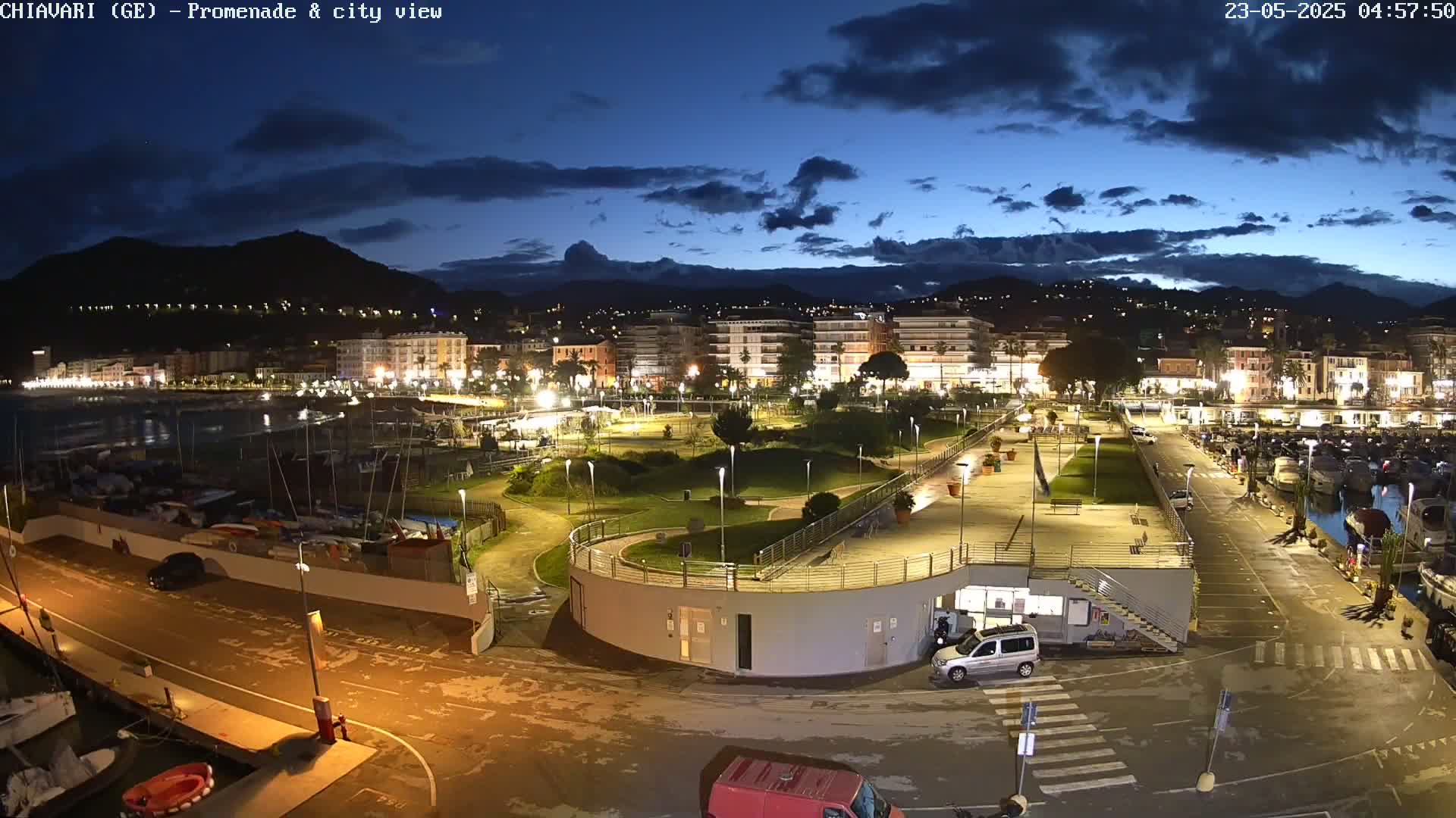 Chiavari Tourist Port Live Cam - Genoa, Liguria, Italy
