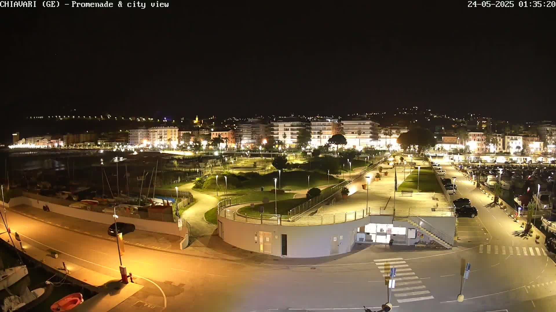Chiavari Tourist Port Live Cam - Genoa, Liguria, Italy