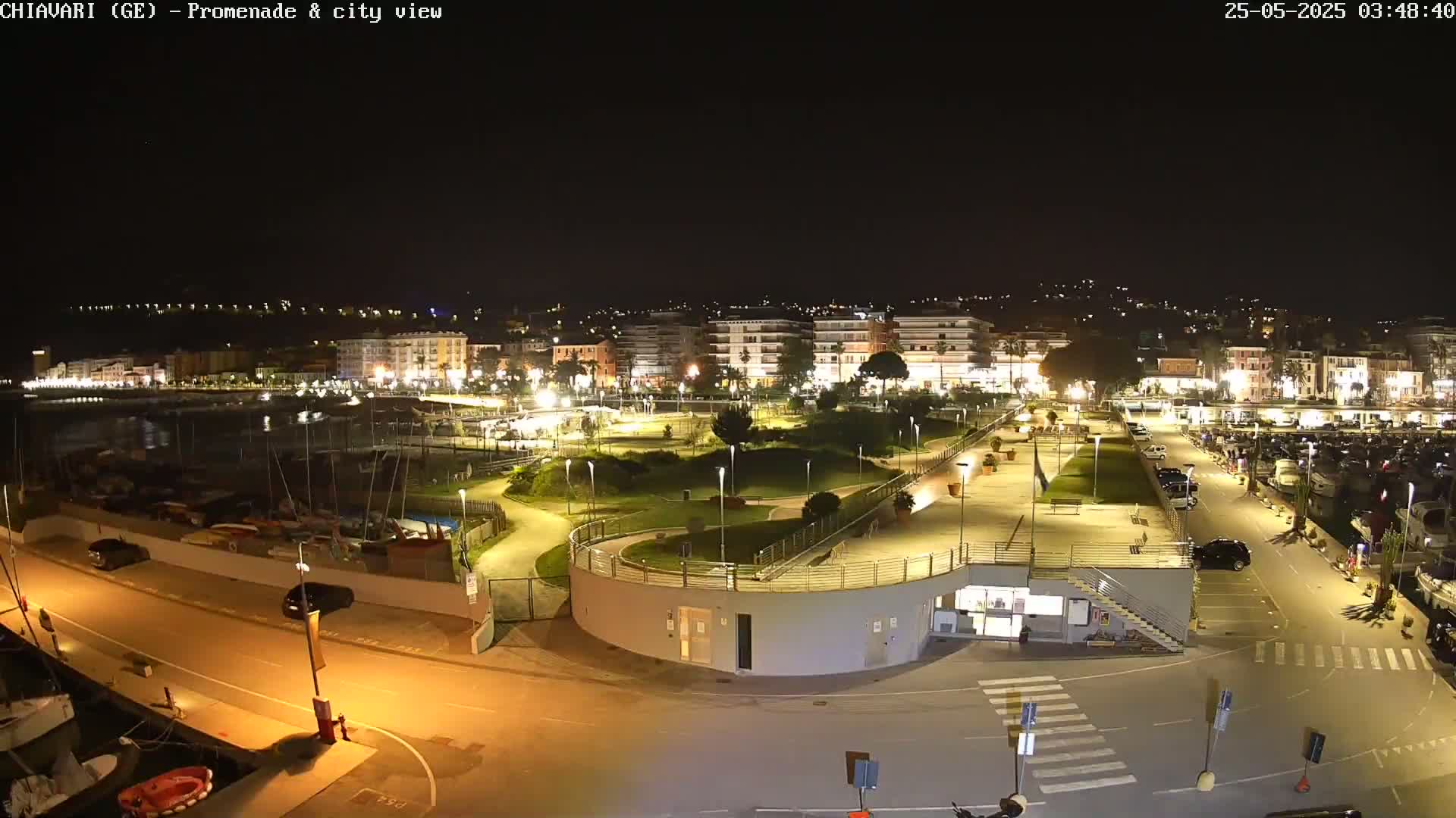 Chiavari Tourist Port Live Cam - Genoa, Liguria, Italy