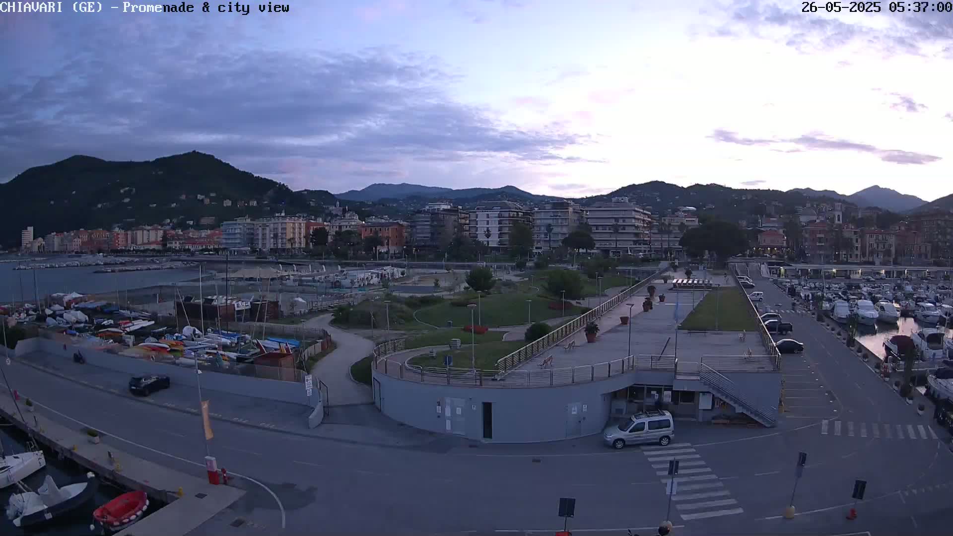 Chiavari Tourist Port Live Cam - Genoa, Liguria, Italy