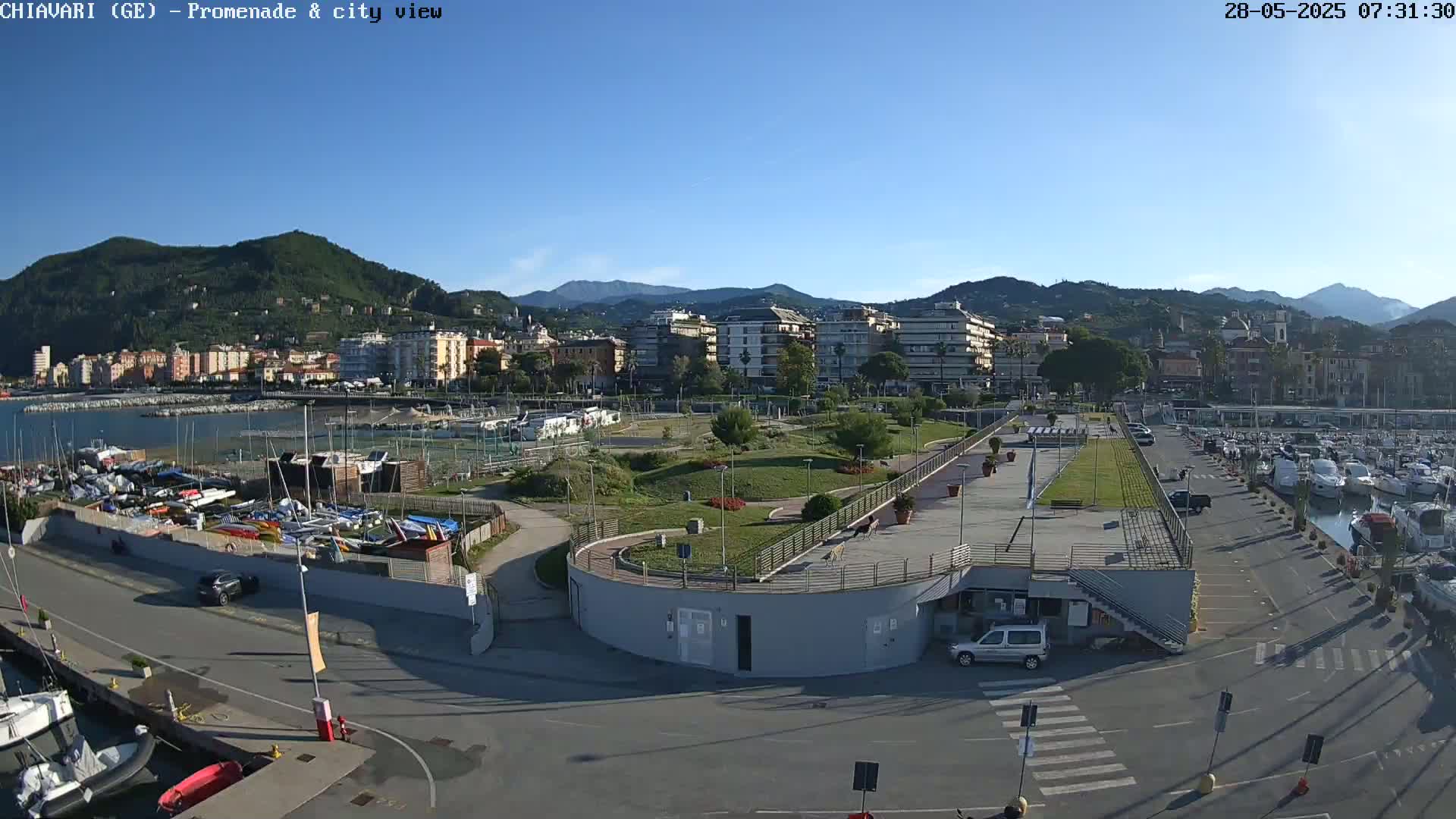 Chiavari Tourist Port Live Cam - Genoa, Liguria, Italy