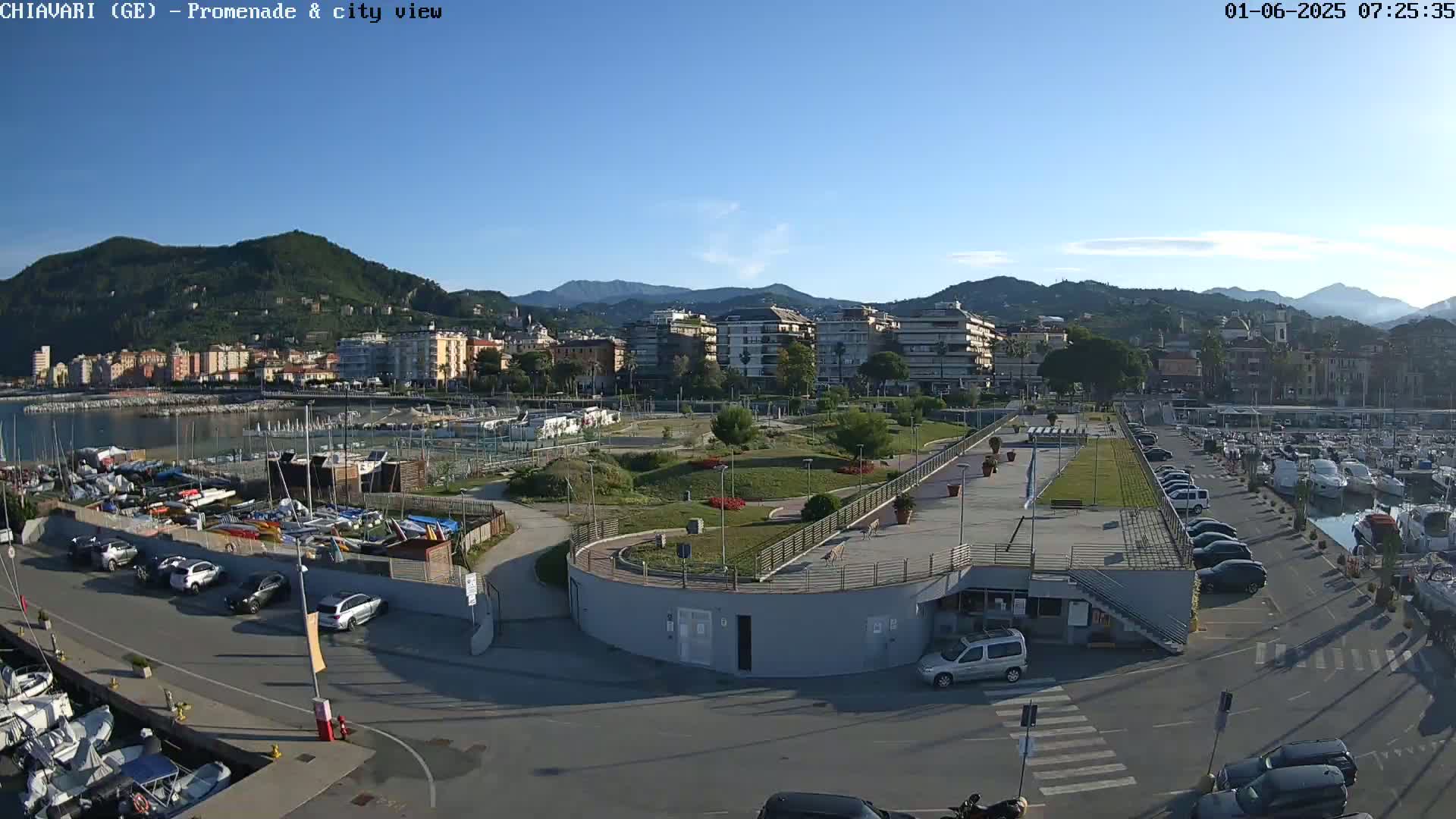 Chiavari Tourist Port Live Cam - Genoa, Liguria, Italy