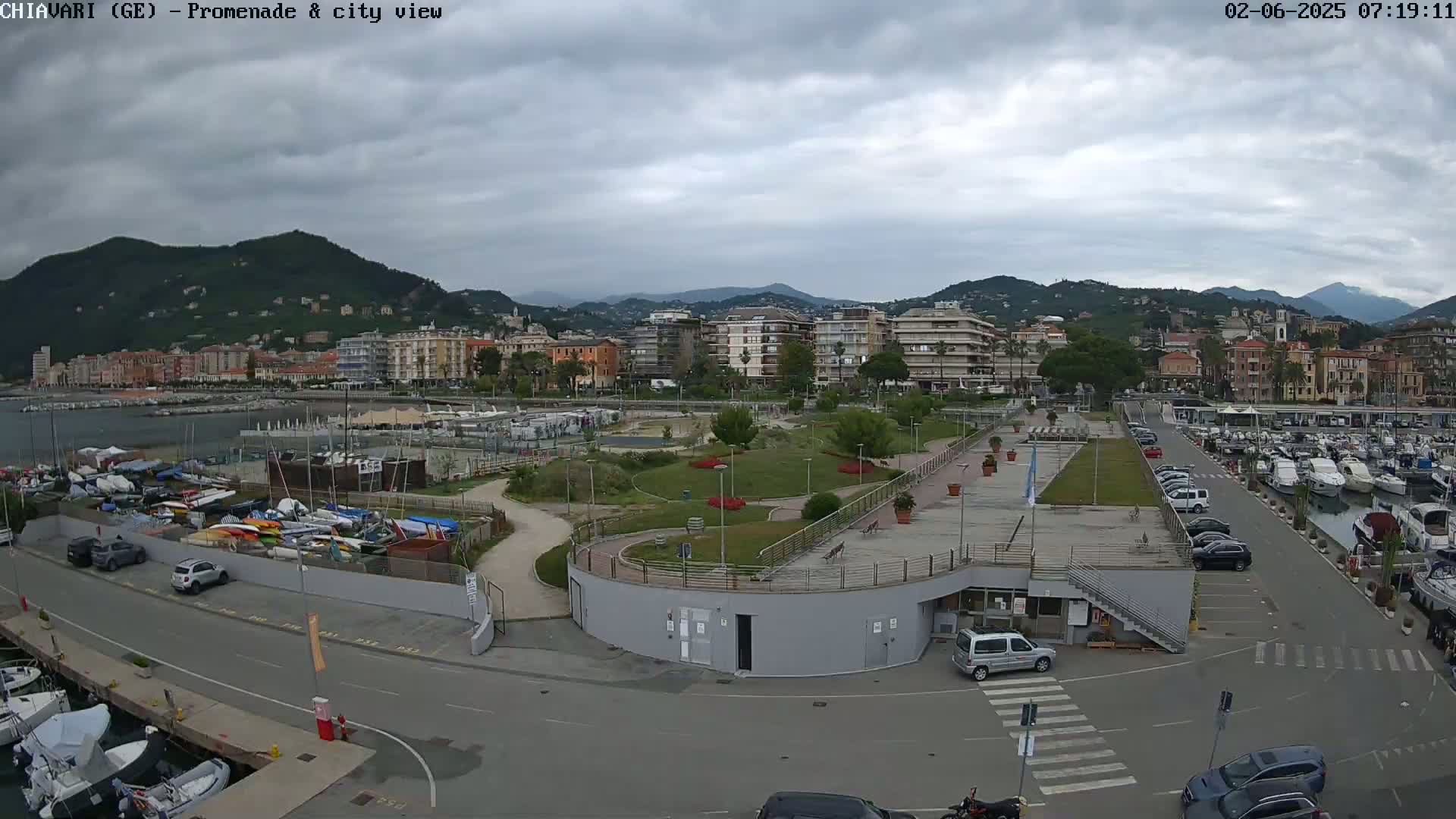 Chiavari Tourist Port Live Cam - Genoa, Liguria, Italy