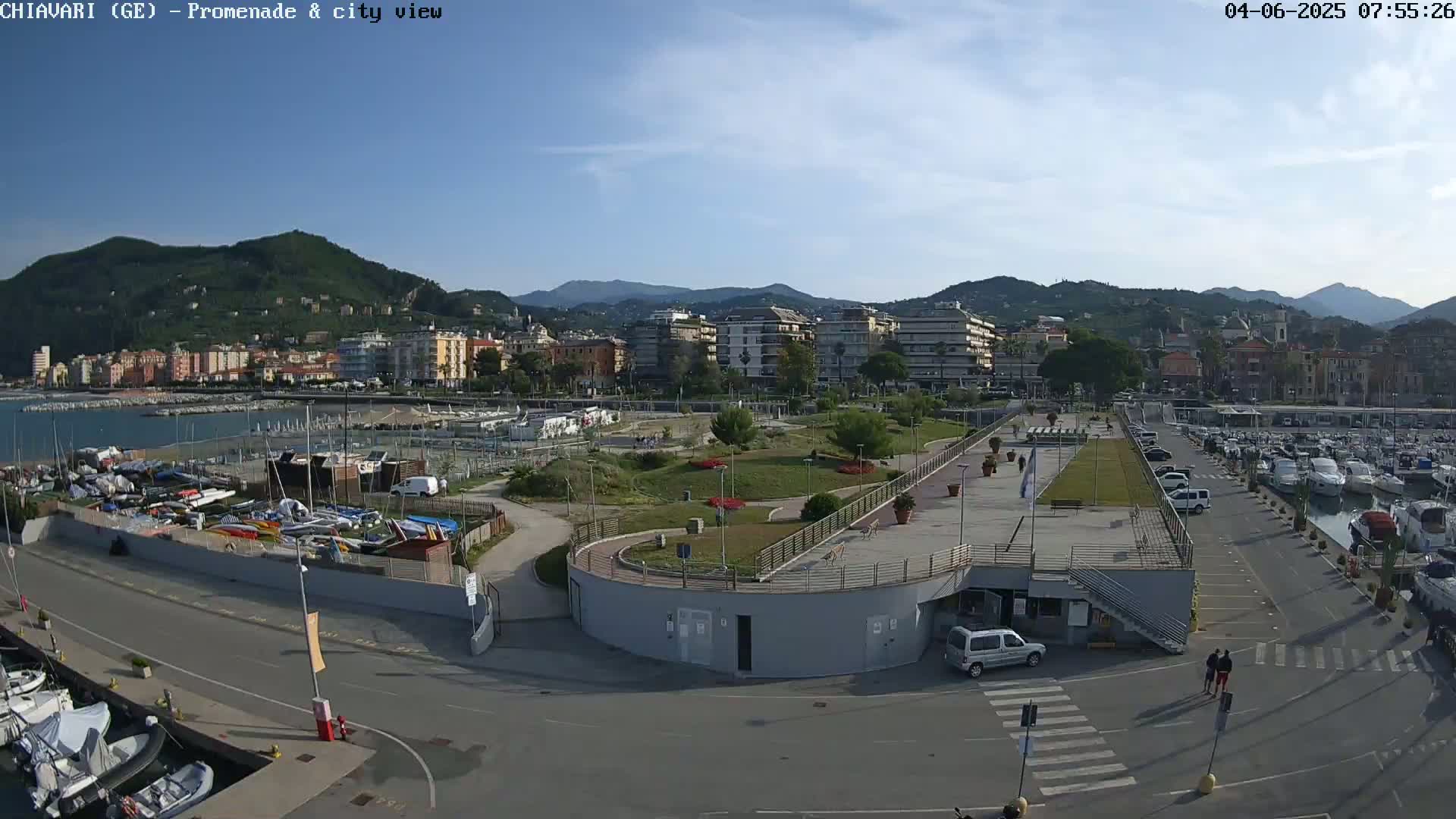 Chiavari Tourist Port Live Cam - Genoa, Liguria, Italy