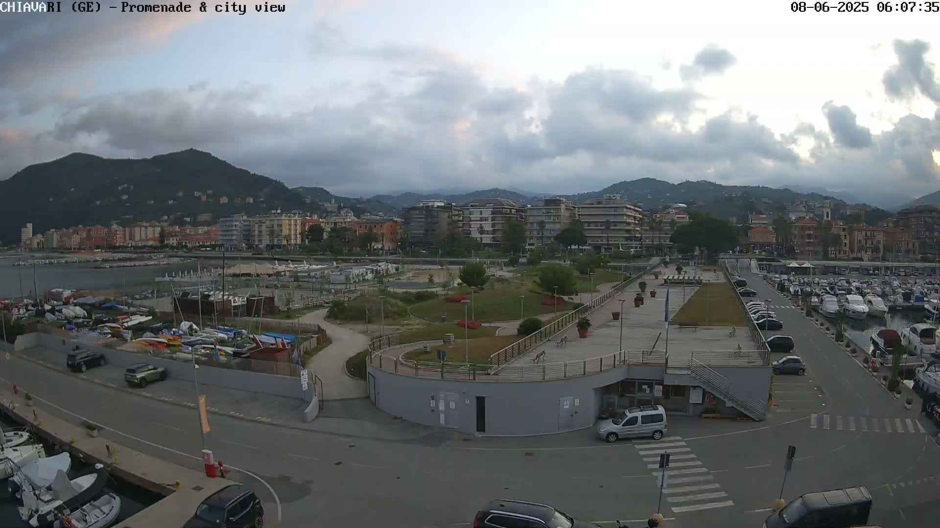 Chiavari Tourist Port Live Cam - Genoa, Liguria, Italy