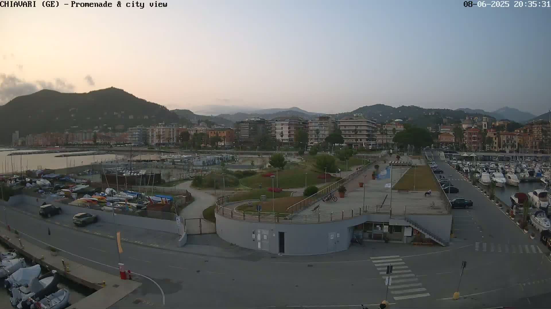 Chiavari Tourist Port Live Cam - Genoa, Liguria, Italy