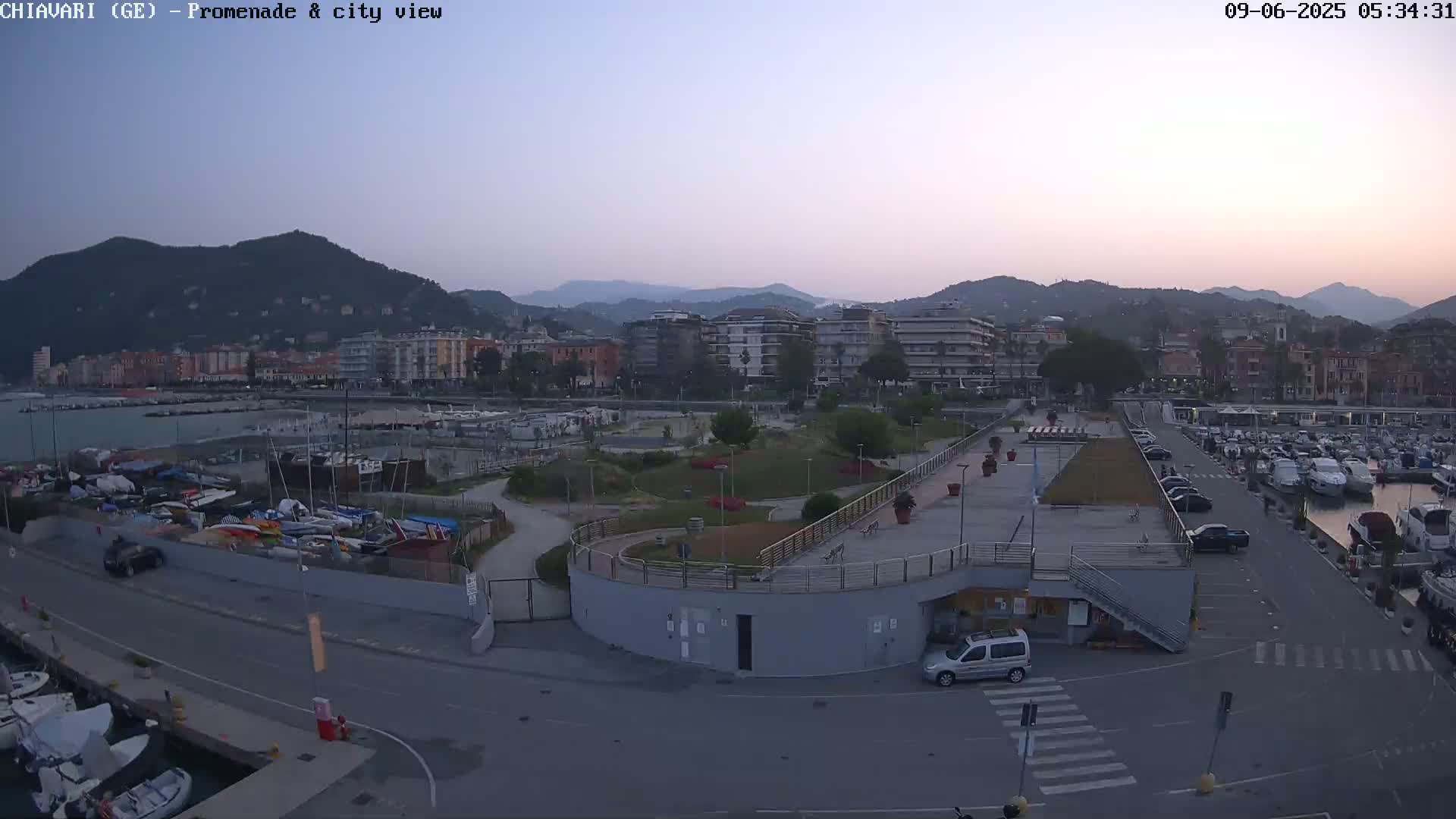 Chiavari Tourist Port Live Cam - Genoa, Liguria, Italy
