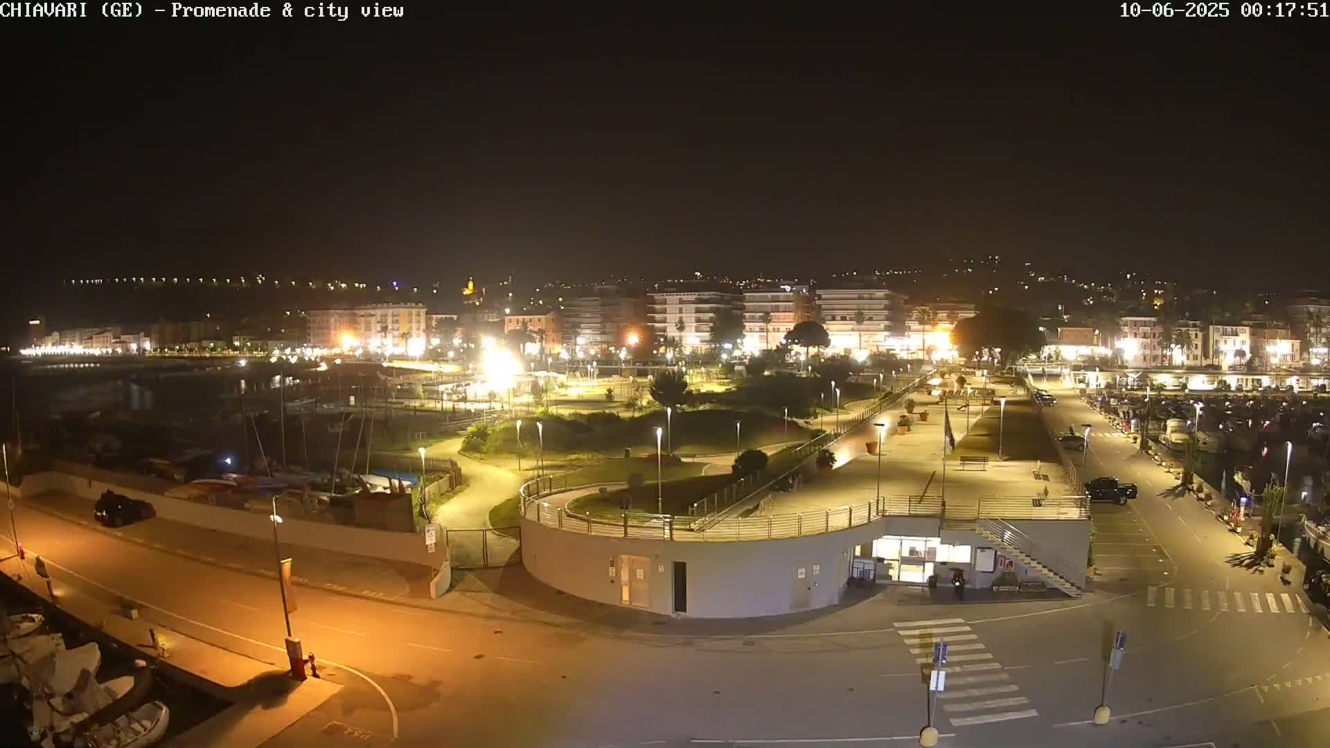 Chiavari Tourist Port Live Cam - Genoa, Liguria, Italy