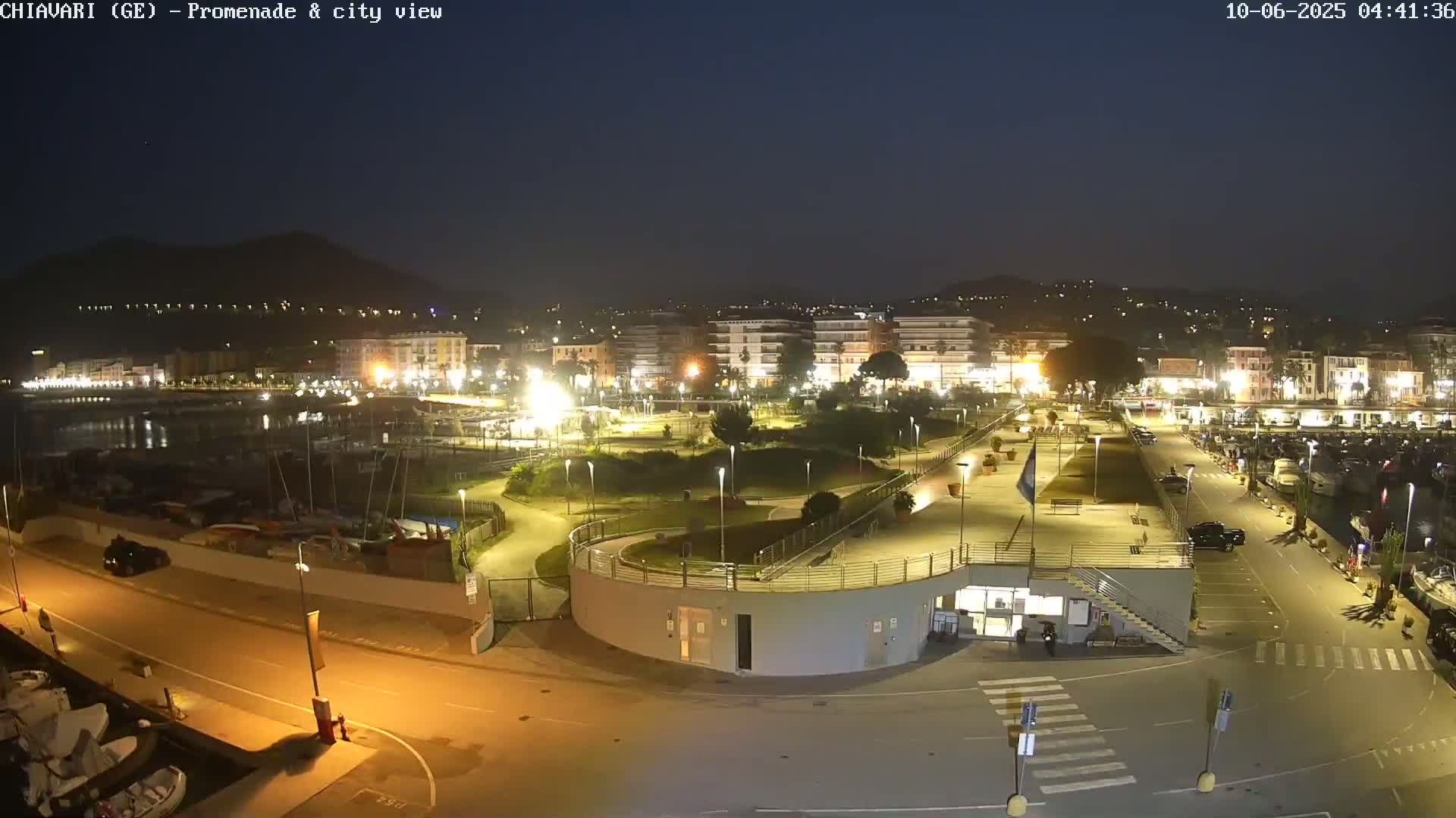 Chiavari Tourist Port Live Cam - Genoa, Liguria, Italy