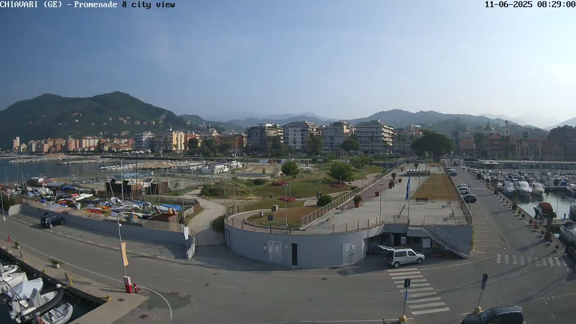Chiavari Tourist Port Live Cam - Genoa, Liguria, Italy