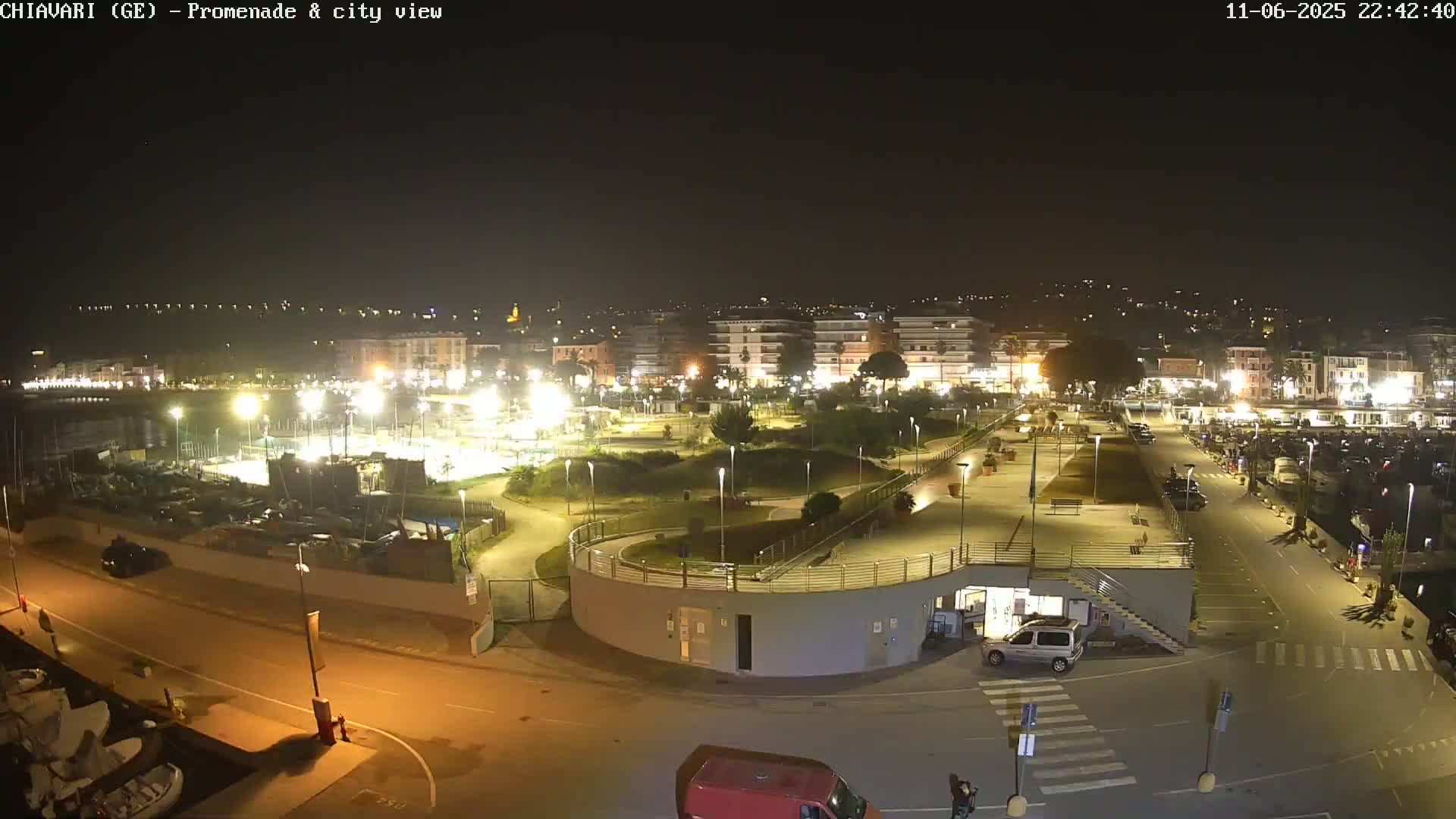 Chiavari Tourist Port Live Cam - Genoa, Liguria, Italy