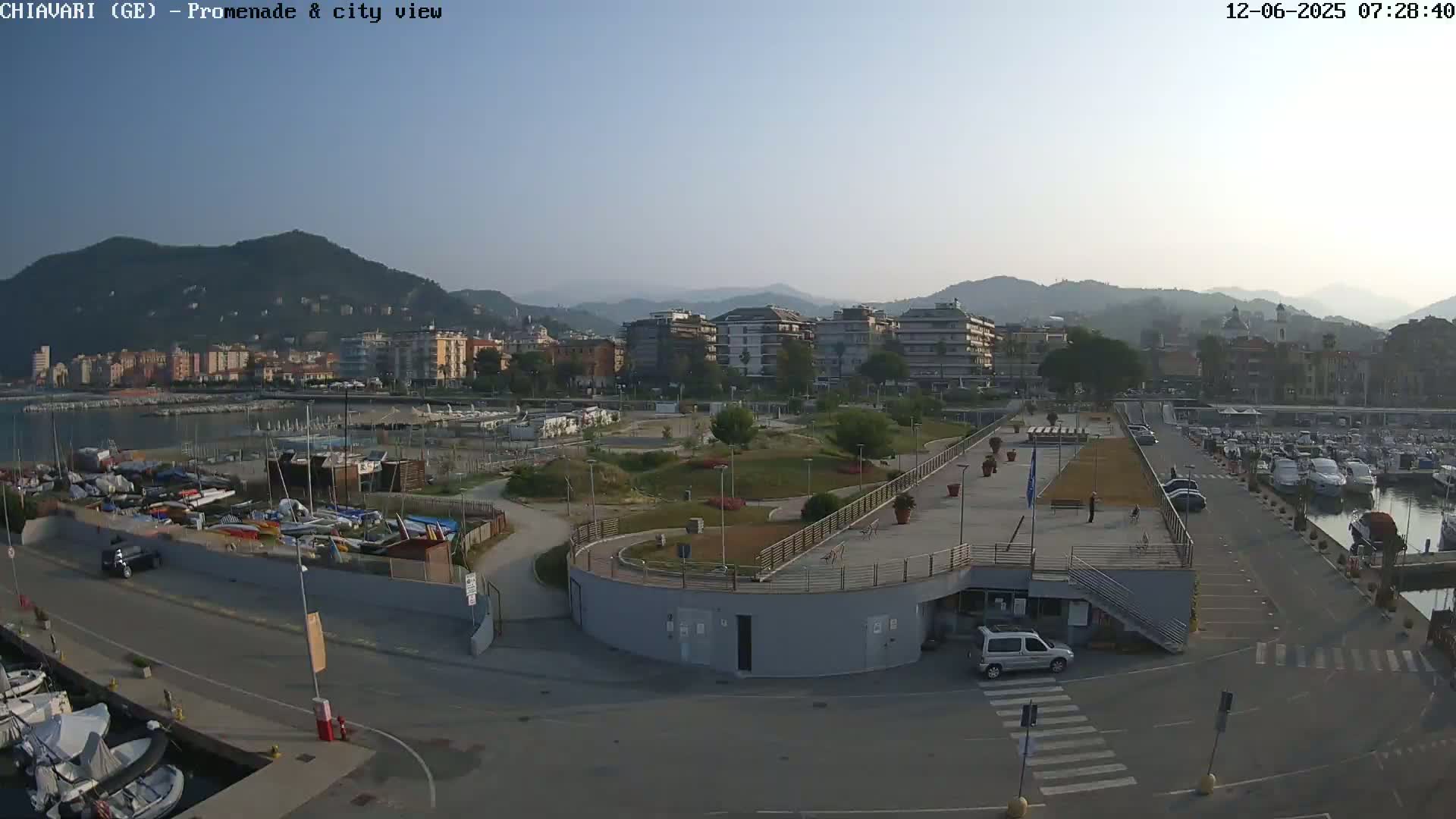 Chiavari Tourist Port Live Cam - Genoa, Liguria, Italy