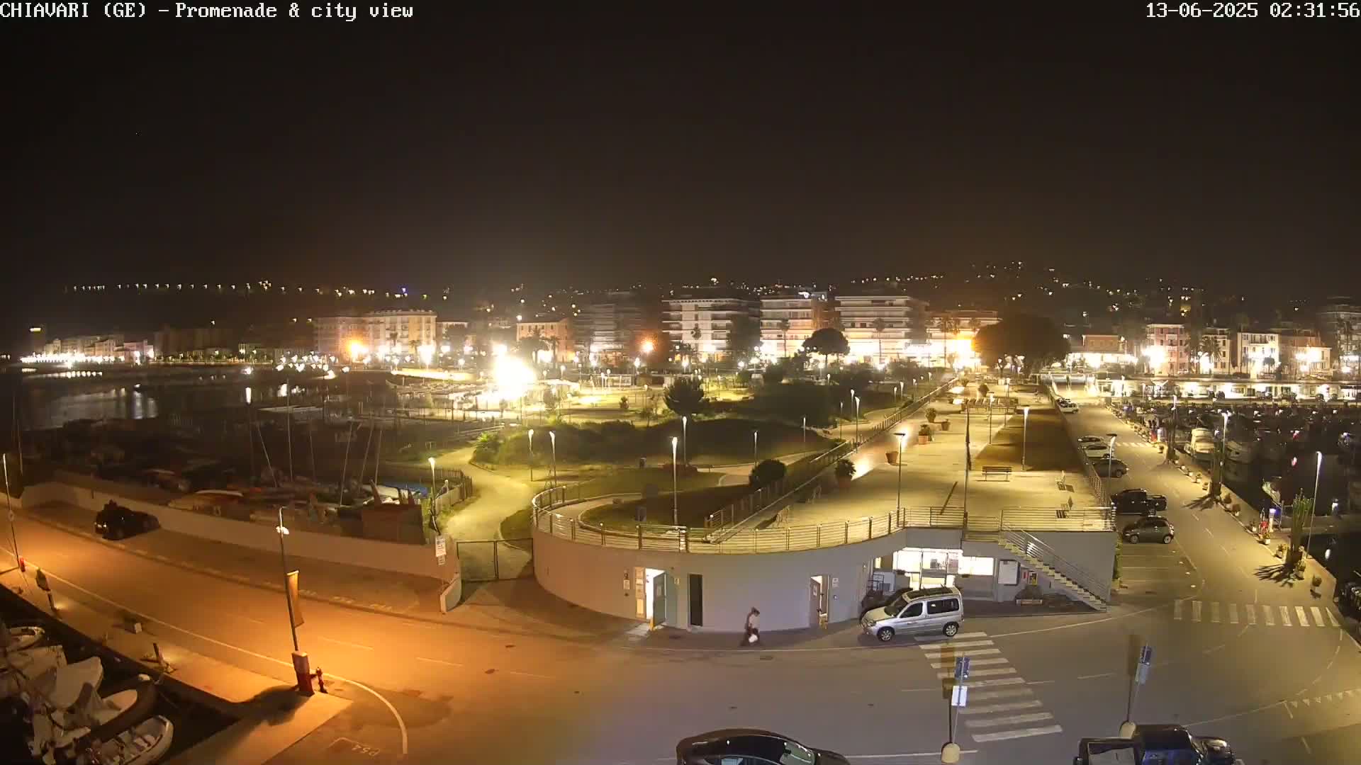 Chiavari Tourist Port Live Cam - Genoa, Liguria, Italy