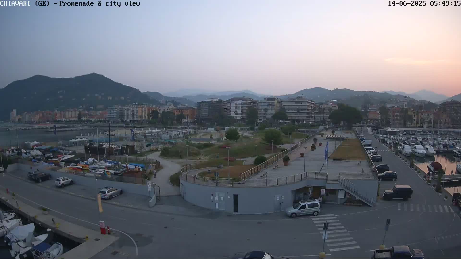 Chiavari Tourist Port Live Cam - Genoa, Liguria, Italy