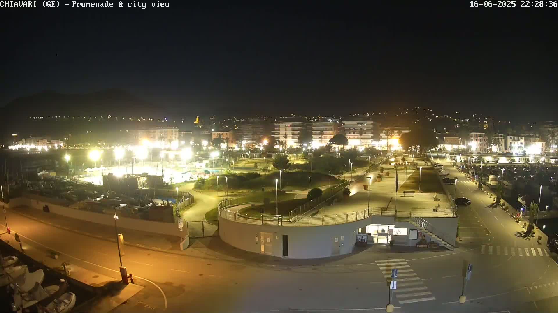 Chiavari Tourist Port Live Cam - Genoa, Liguria, Italy