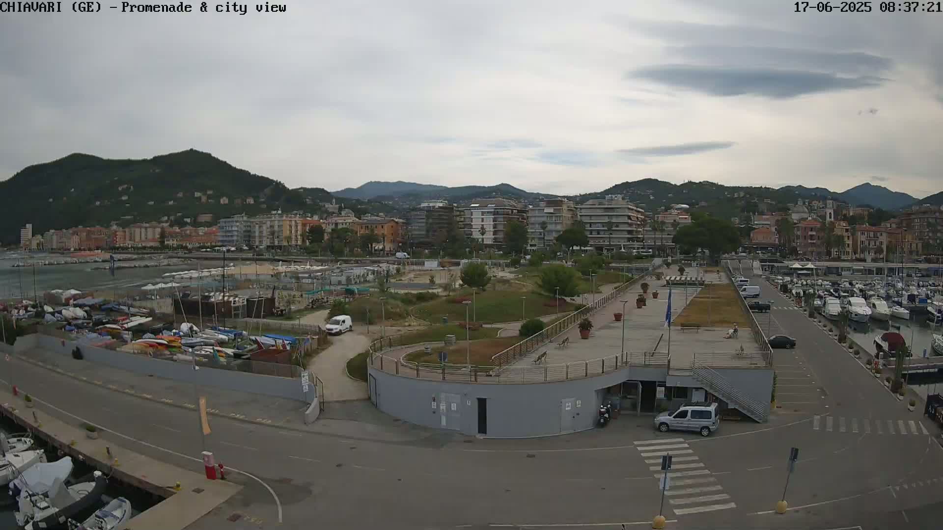 Chiavari Tourist Port Live Cam - Genoa, Liguria, Italy