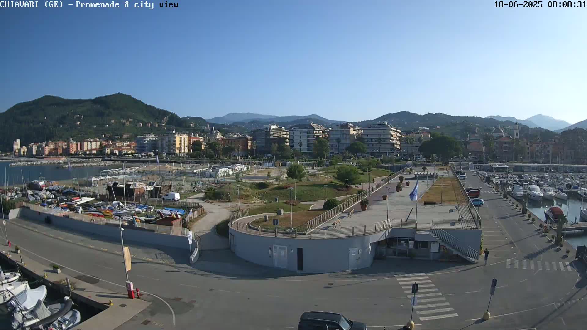 Chiavari Tourist Port Live Cam - Genoa, Liguria, Italy