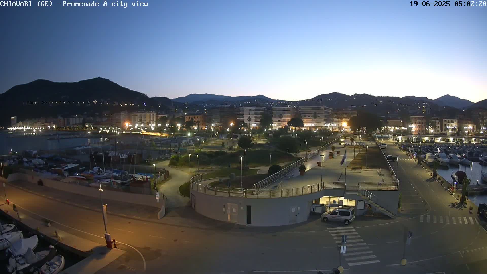Chiavari Tourist Port Live Cam - Genoa, Liguria, Italy
