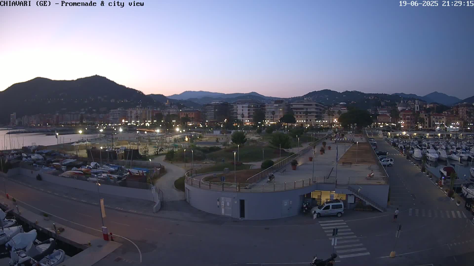 Chiavari Tourist Port Live Cam - Genoa, Liguria, Italy
