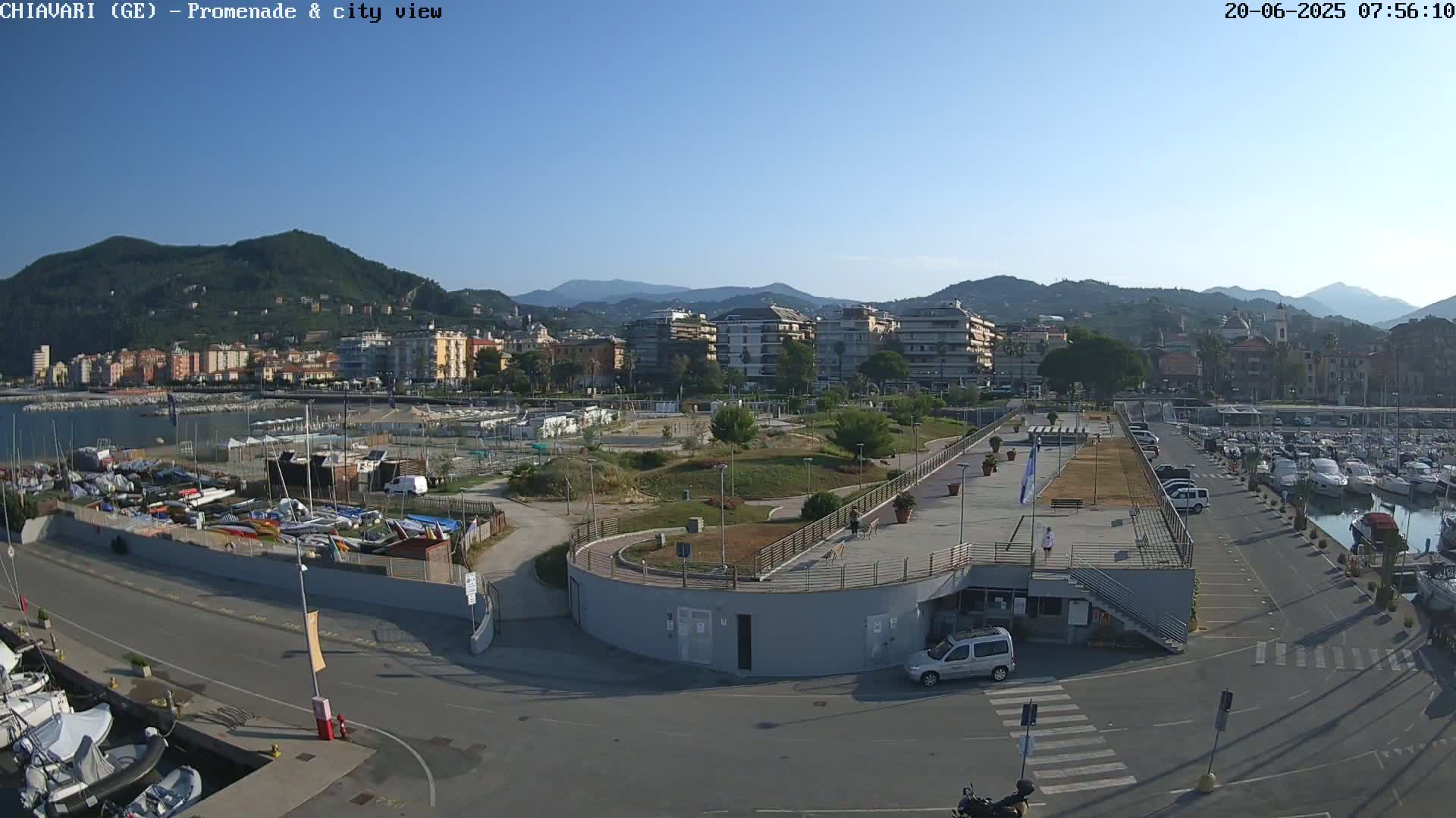 Chiavari Tourist Port Live Cam - Genoa, Liguria, Italy