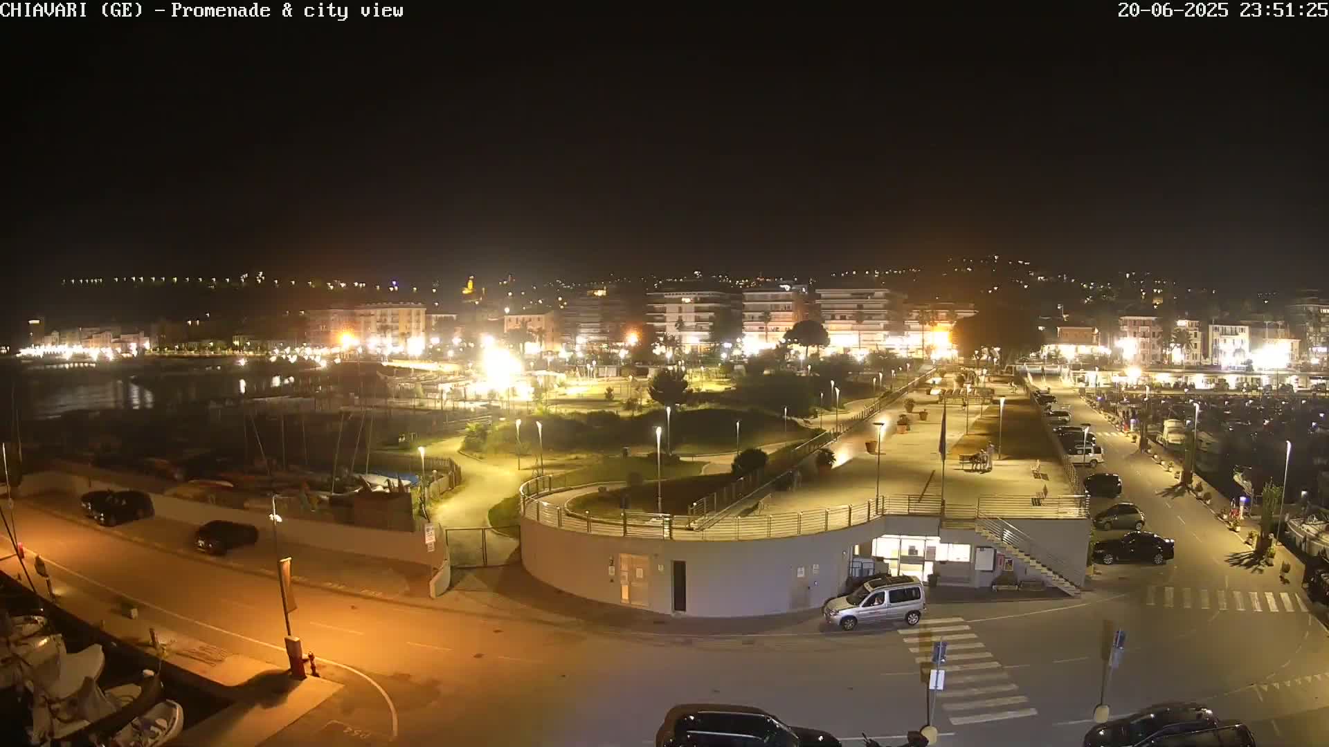 Chiavari Tourist Port Live Cam - Genoa, Liguria, Italy