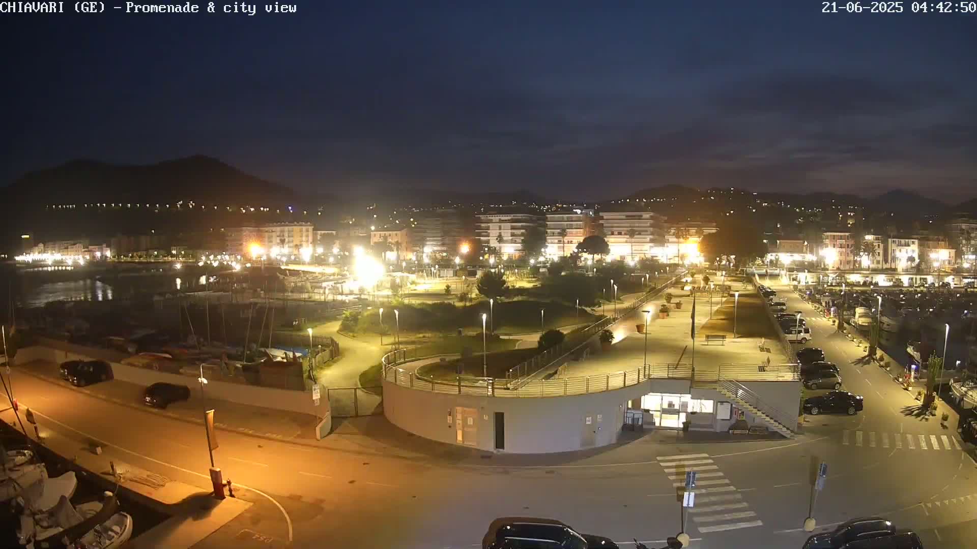 Chiavari Tourist Port Live Cam - Genoa, Liguria, Italy