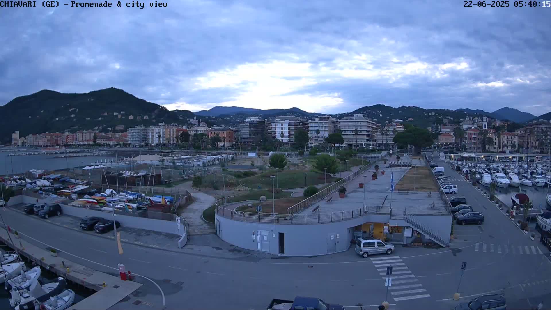 Chiavari Tourist Port Live Cam - Genoa, Liguria, Italy