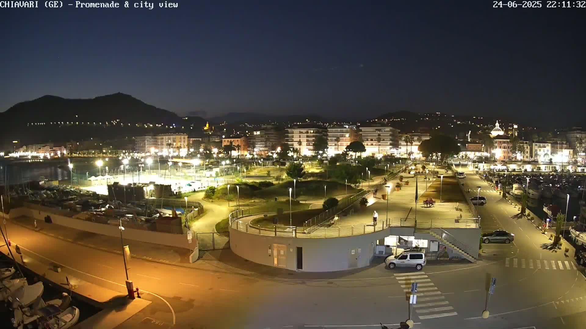 Chiavari Tourist Port Live Cam - Genoa, Liguria, Italy