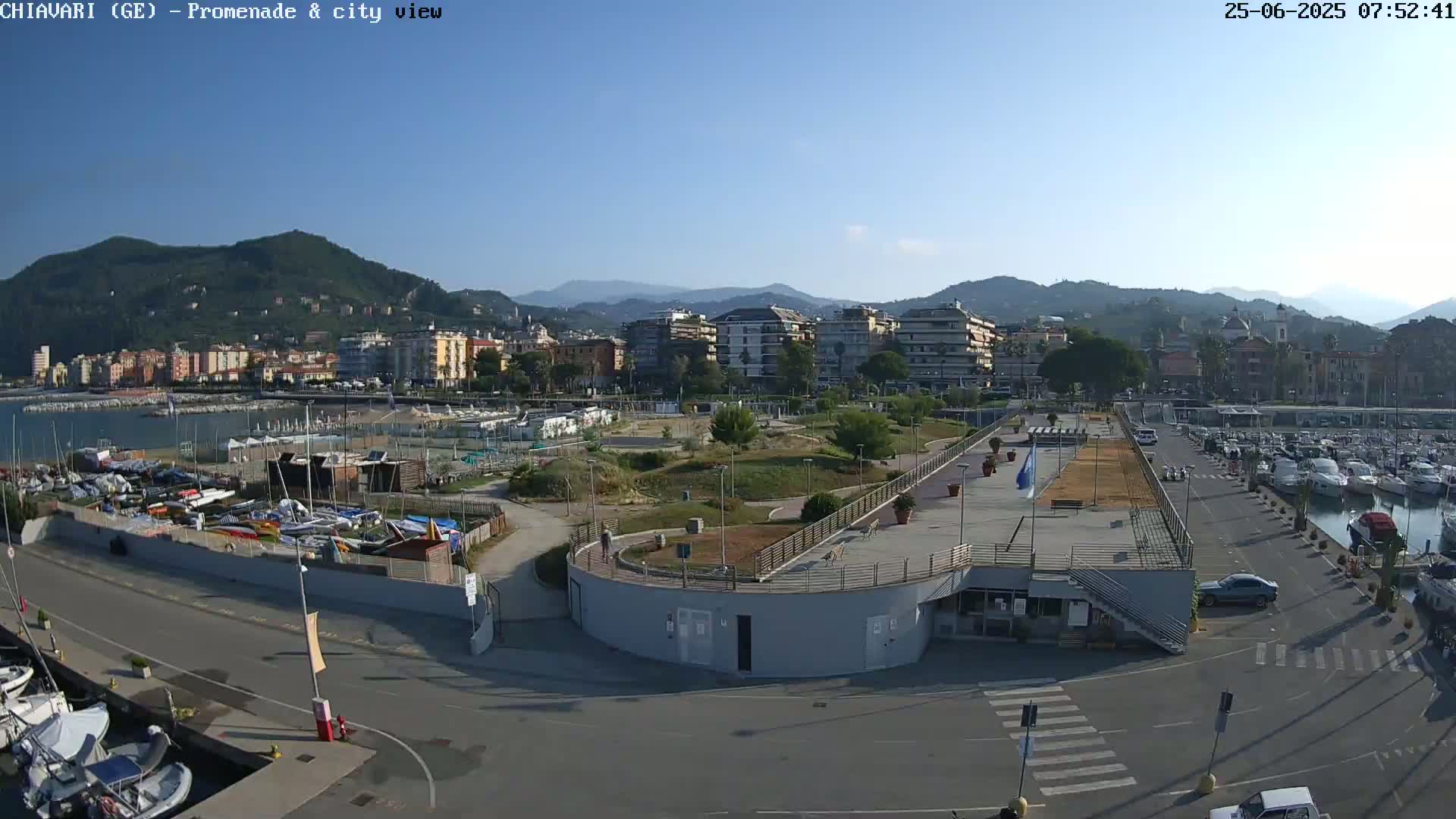 Chiavari Tourist Port Live Cam - Genoa, Liguria, Italy