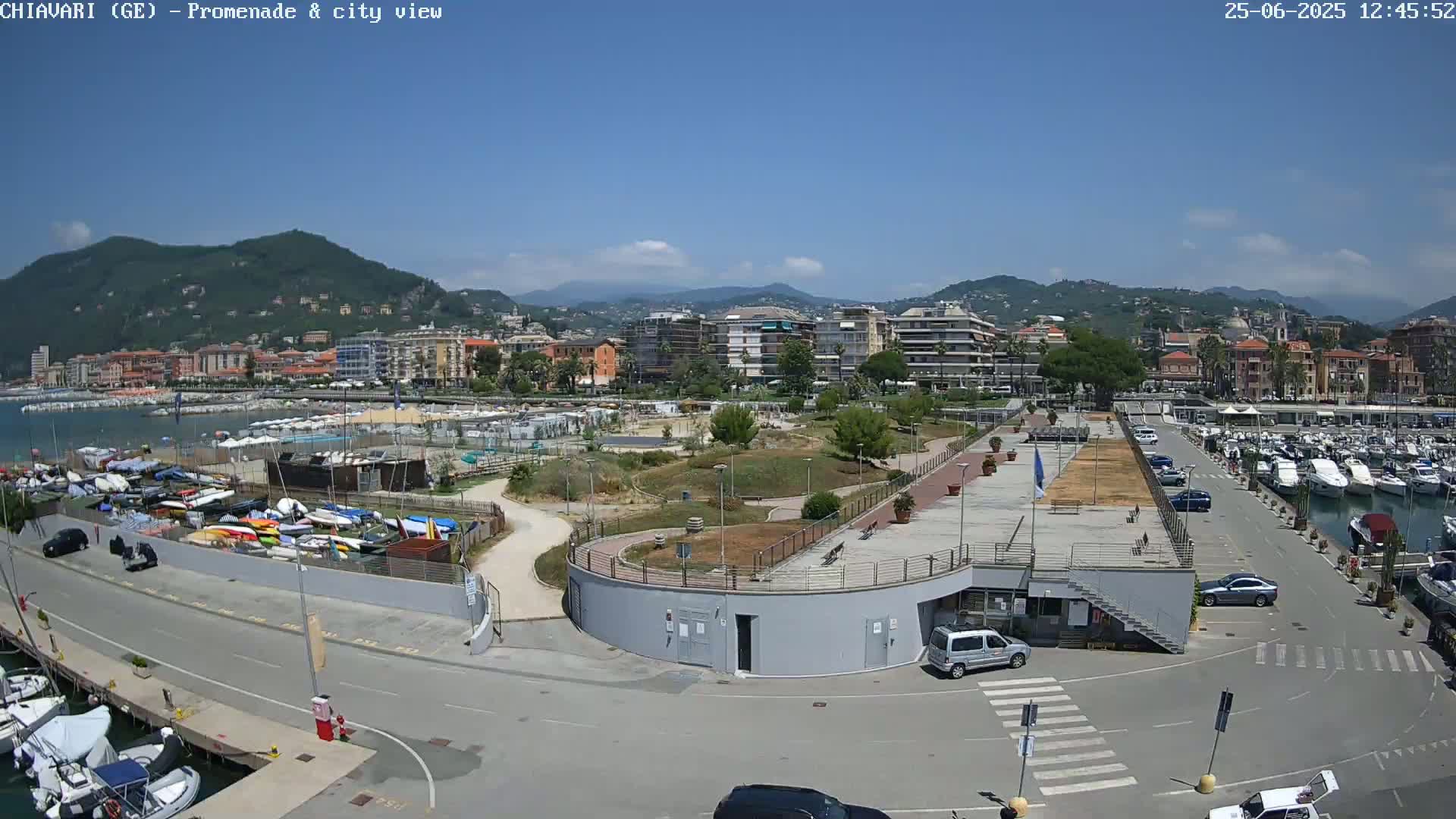 Chiavari Tourist Port Live Cam - Genoa, Liguria, Italy