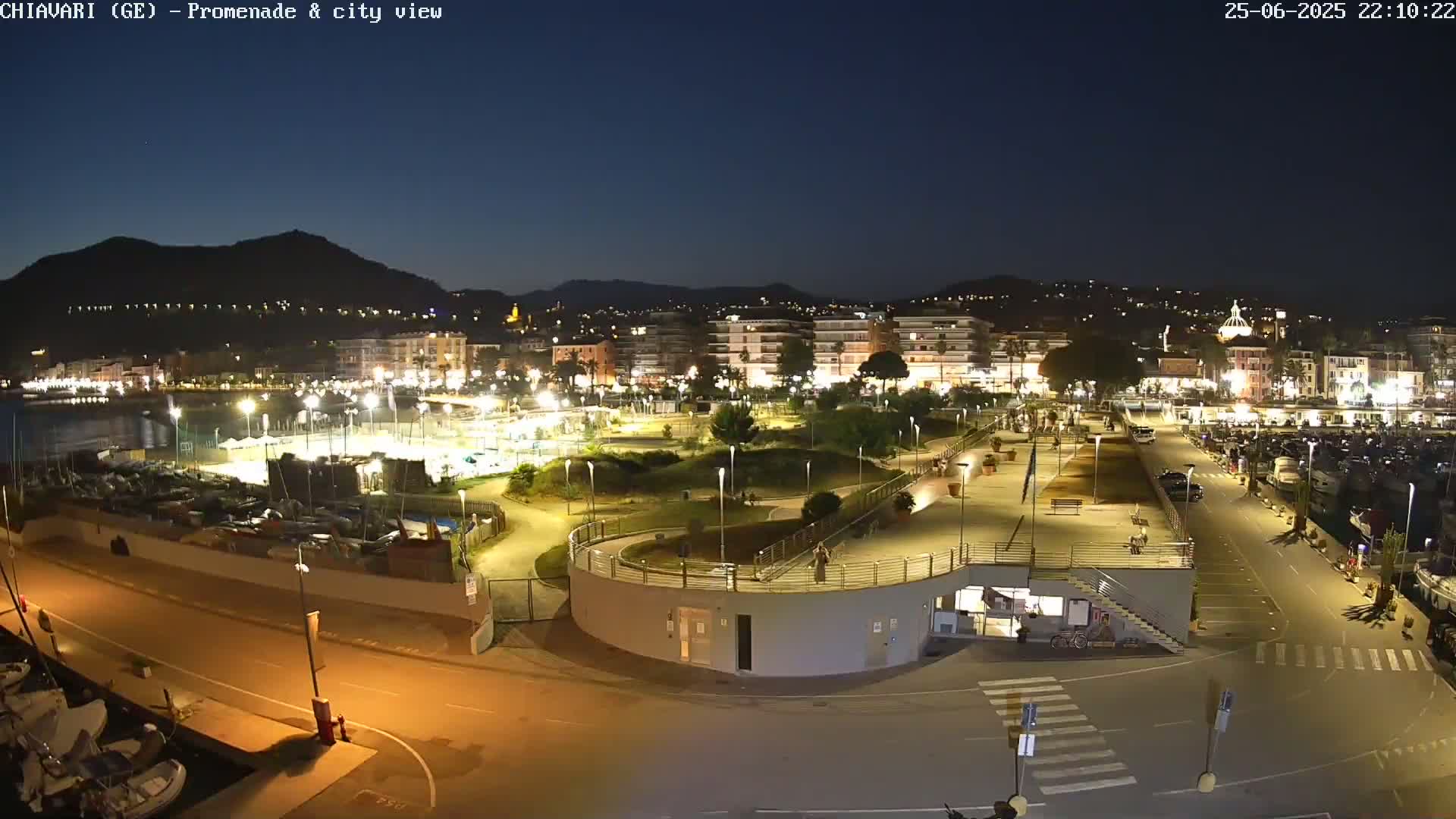 Chiavari Tourist Port Live Cam - Genoa, Liguria, Italy