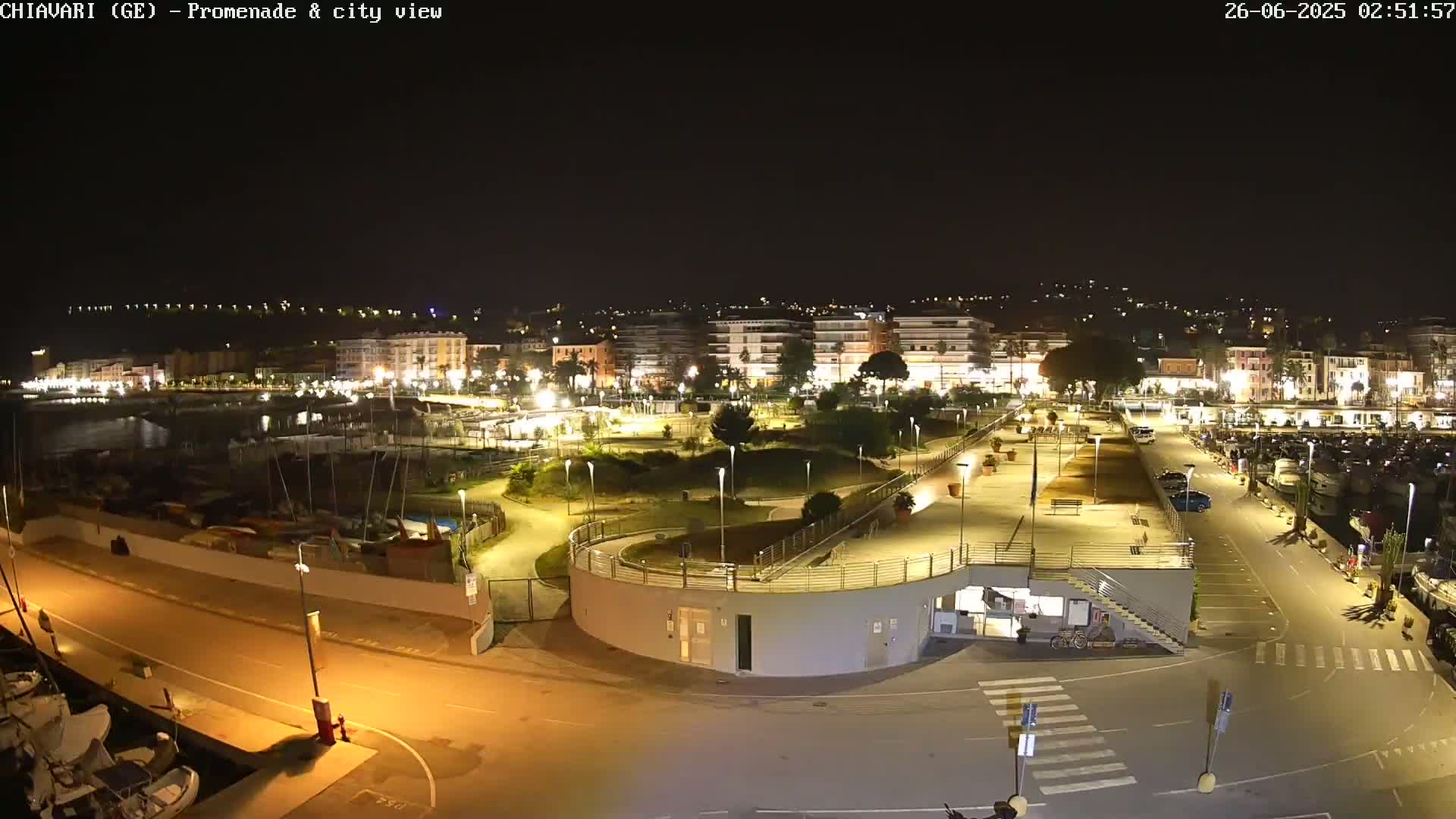 Chiavari Tourist Port Live Cam - Genoa, Liguria, Italy