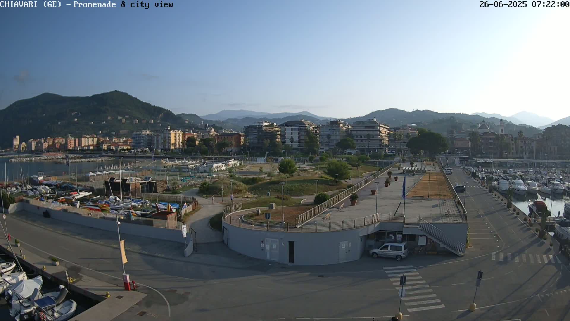 Chiavari Tourist Port Live Cam - Genoa, Liguria, Italy