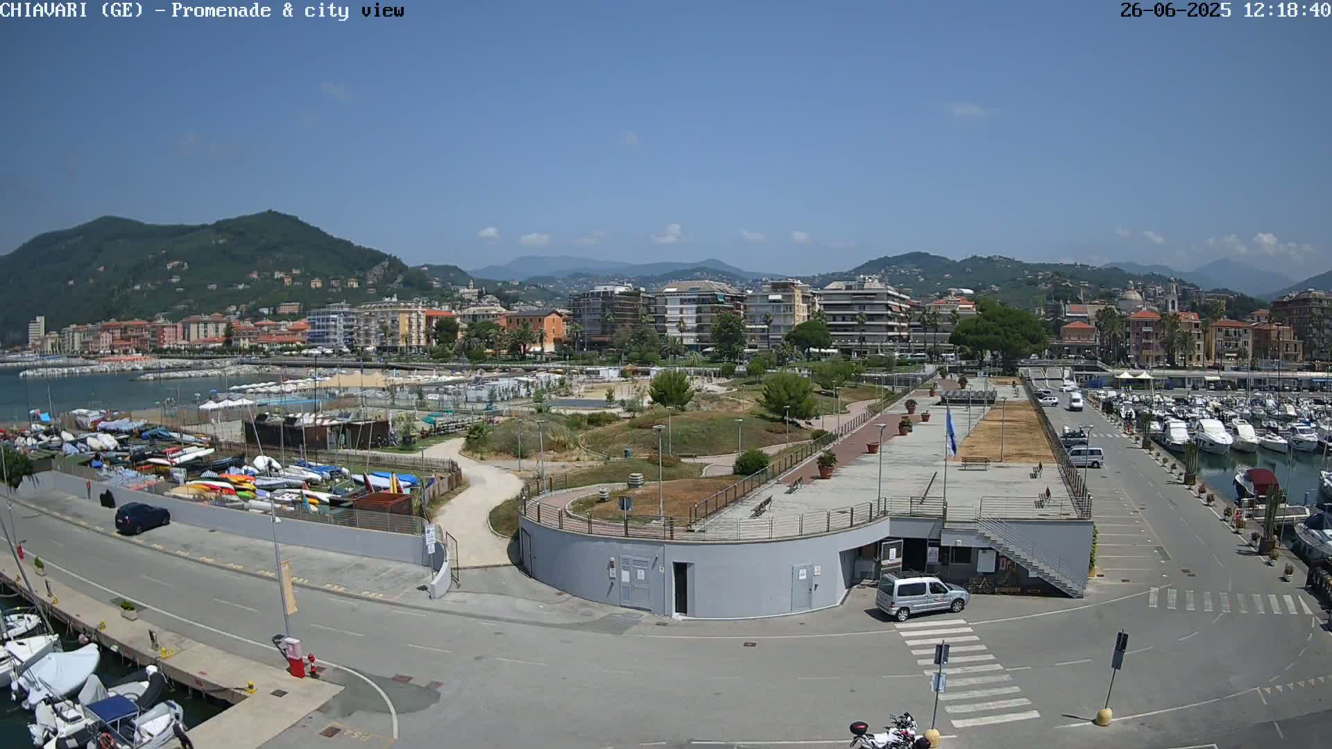 Chiavari Tourist Port Live Cam - Genoa, Liguria, Italy