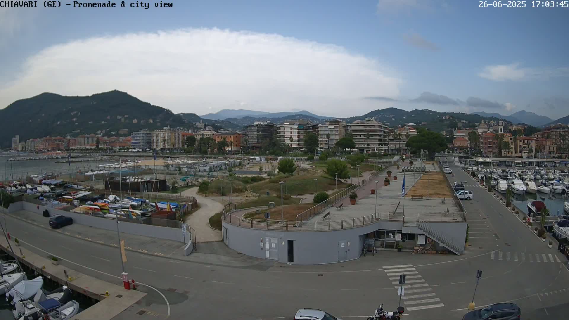 Chiavari Tourist Port Live Cam - Genoa, Liguria, Italy