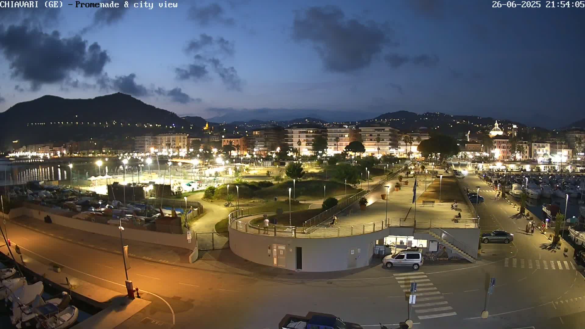 Chiavari Tourist Port Live Cam - Genoa, Liguria, Italy