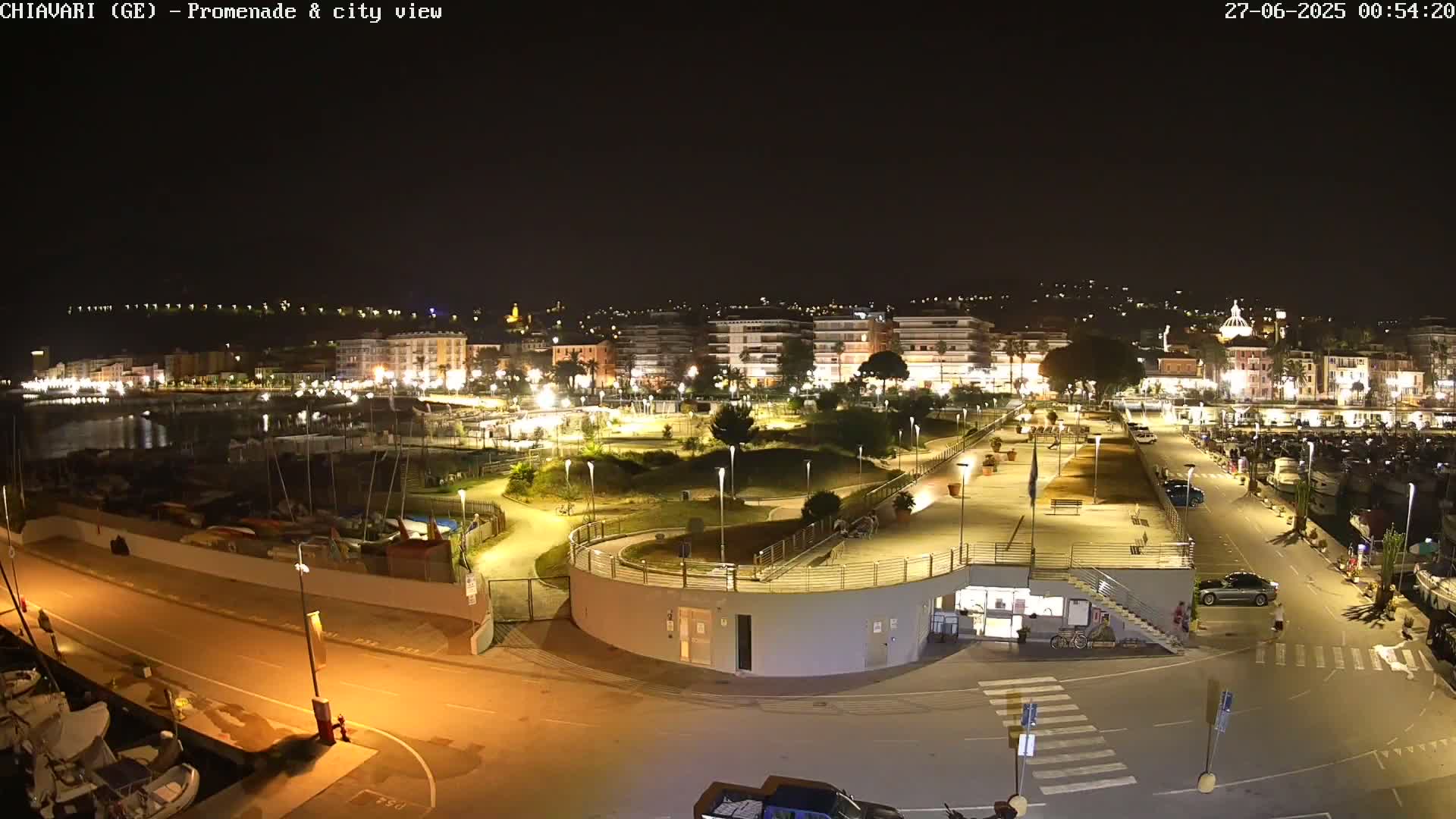 Chiavari Tourist Port Live Cam - Genoa, Liguria, Italy