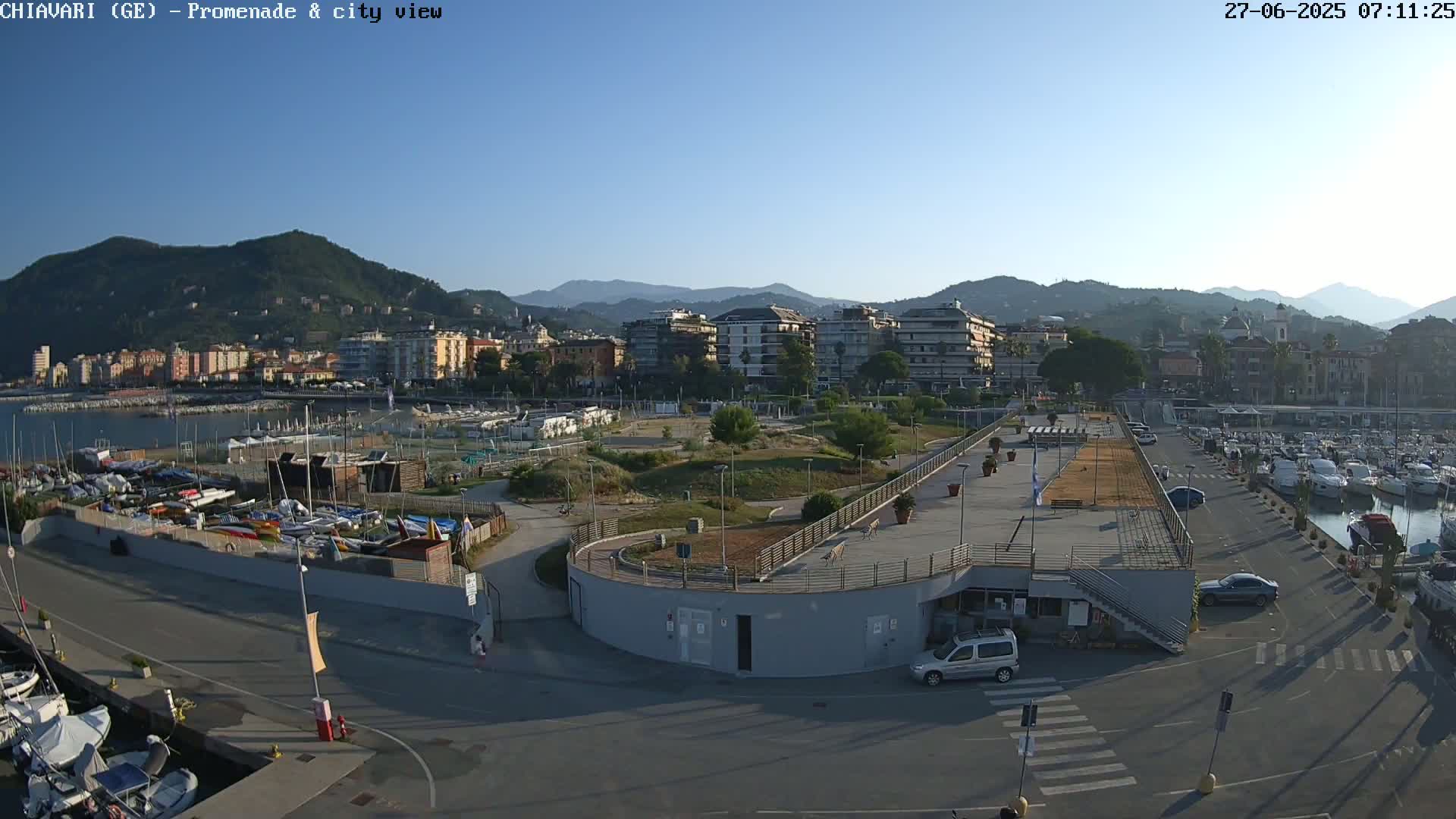 Chiavari Tourist Port Live Cam - Genoa, Liguria, Italy