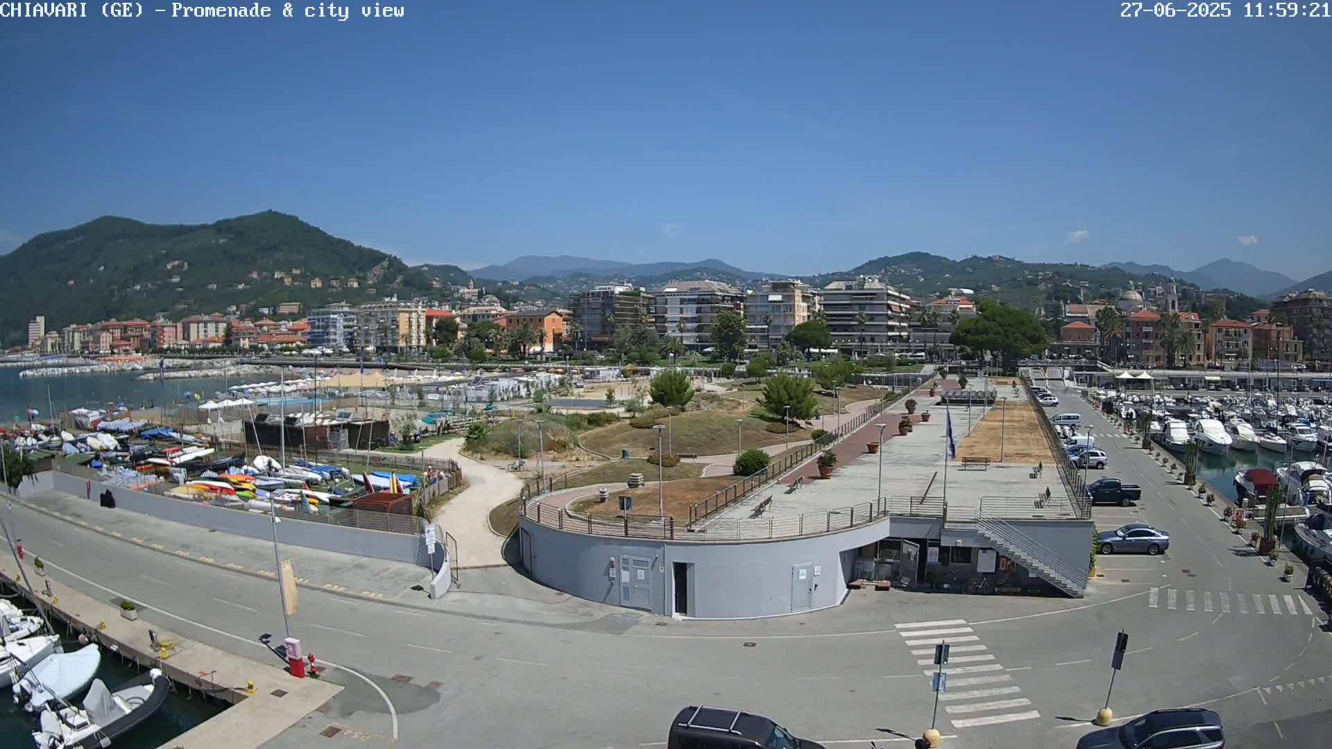 Chiavari Tourist Port Live Cam - Genoa, Liguria, Italy