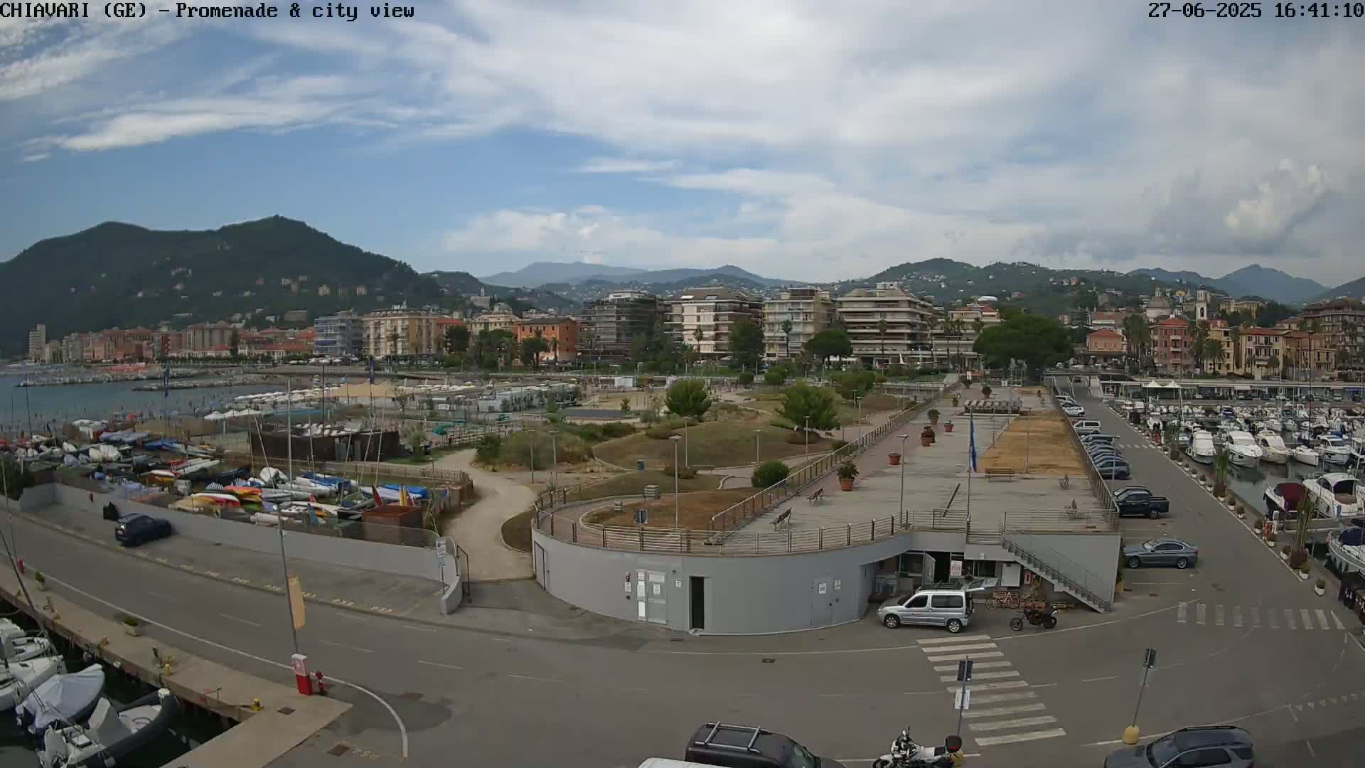 Chiavari Tourist Port Live Cam - Genoa, Liguria, Italy