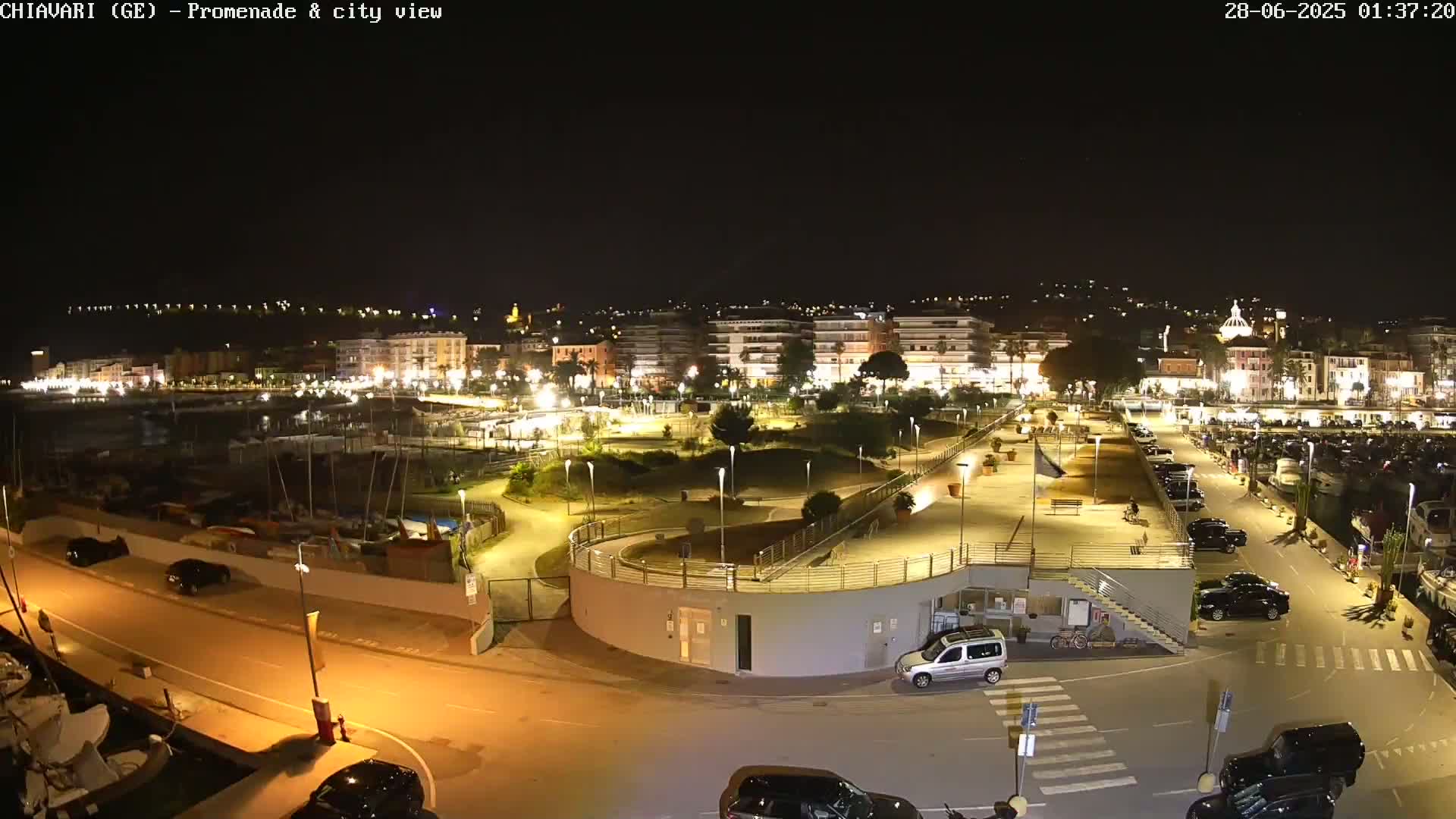 Chiavari Tourist Port Live Cam - Genoa, Liguria, Italy