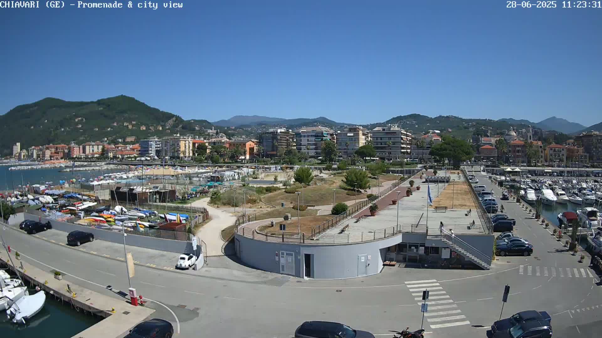 Chiavari Tourist Port Live Cam - Genoa, Liguria, Italy