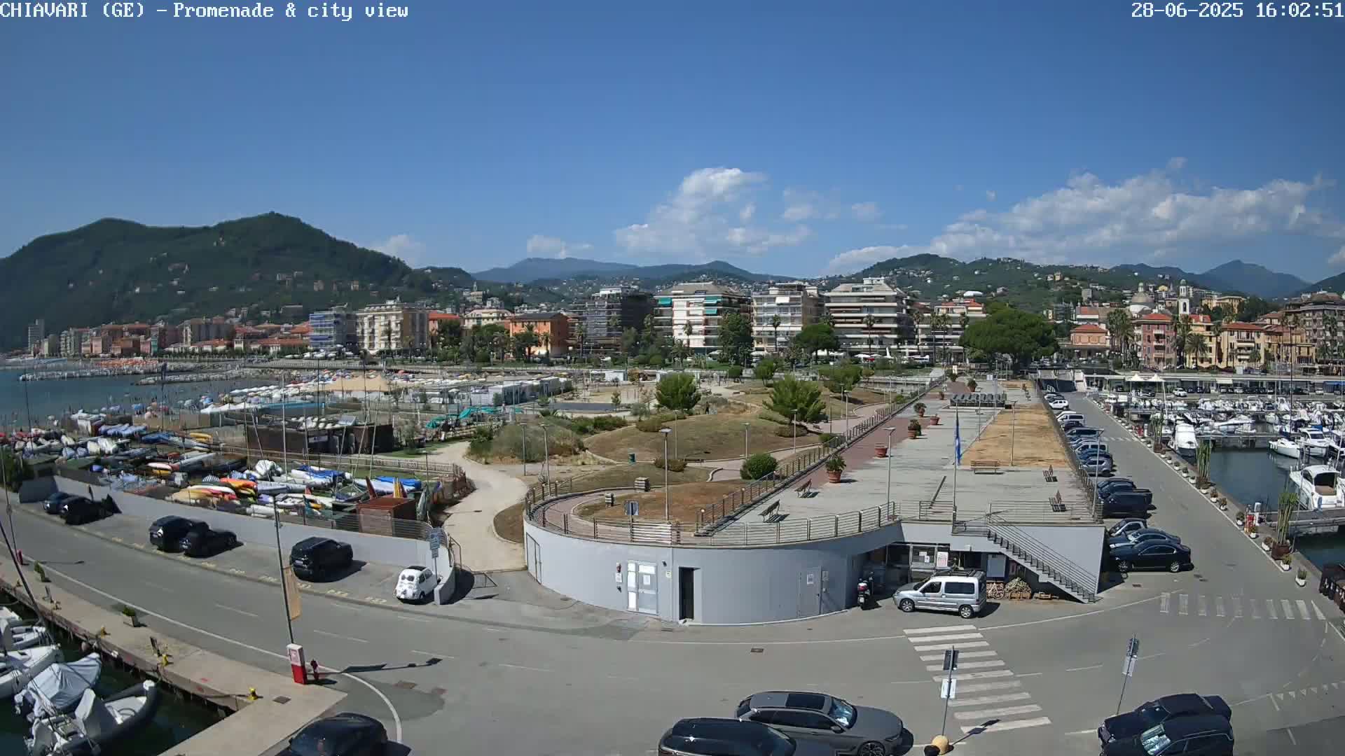 Chiavari Tourist Port Live Cam - Genoa, Liguria, Italy