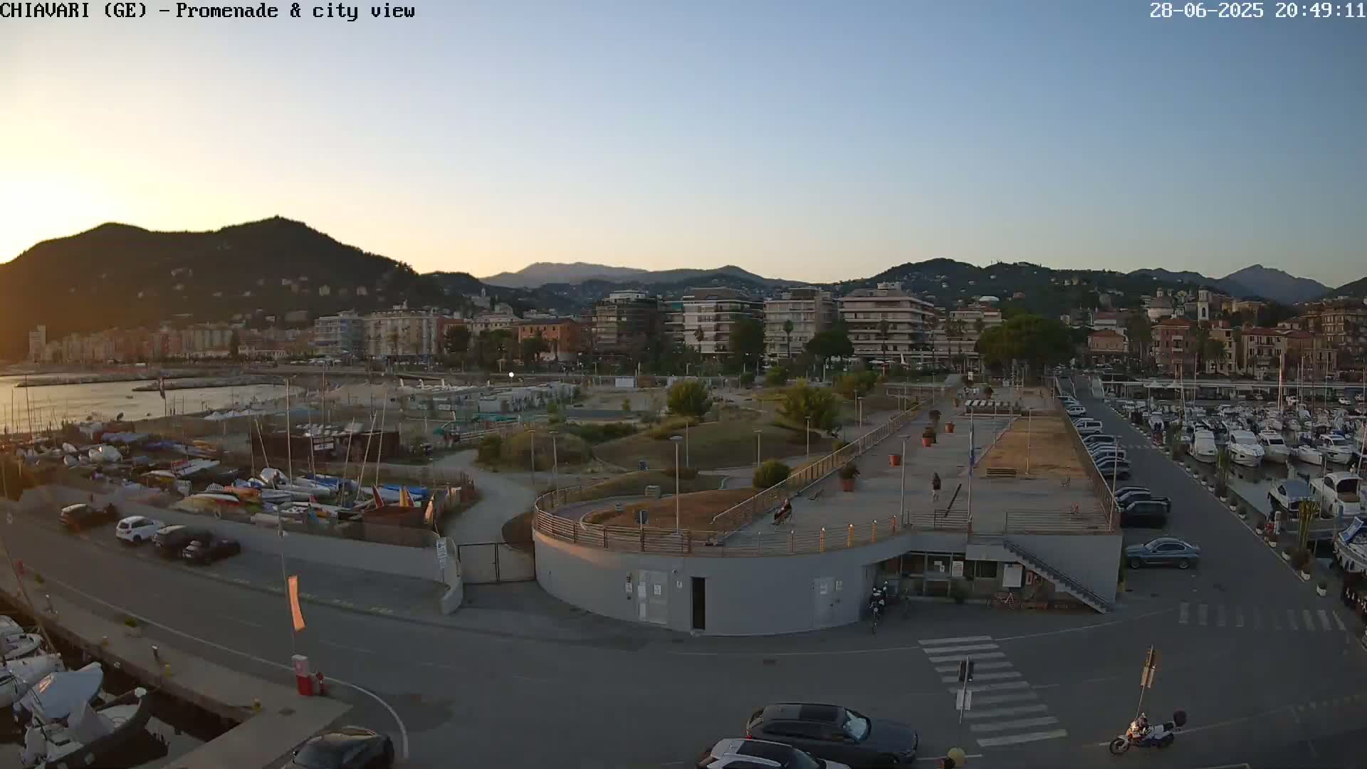 Chiavari Tourist Port Live Cam - Genoa, Liguria, Italy