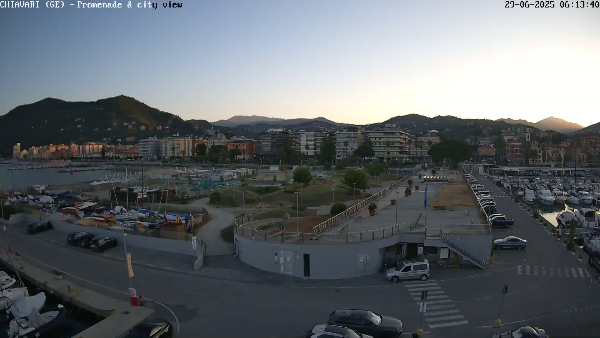 Chiavari Tourist Port Live Cam - Genoa, Liguria, Italy