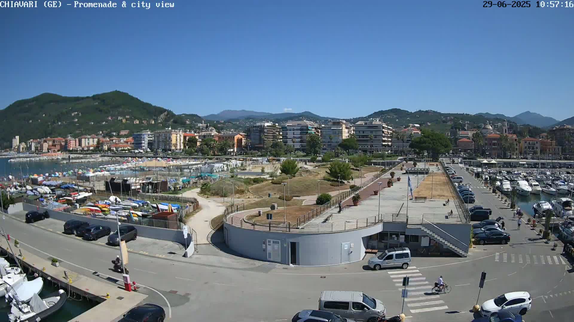 Chiavari Tourist Port Live Cam - Genoa, Liguria, Italy