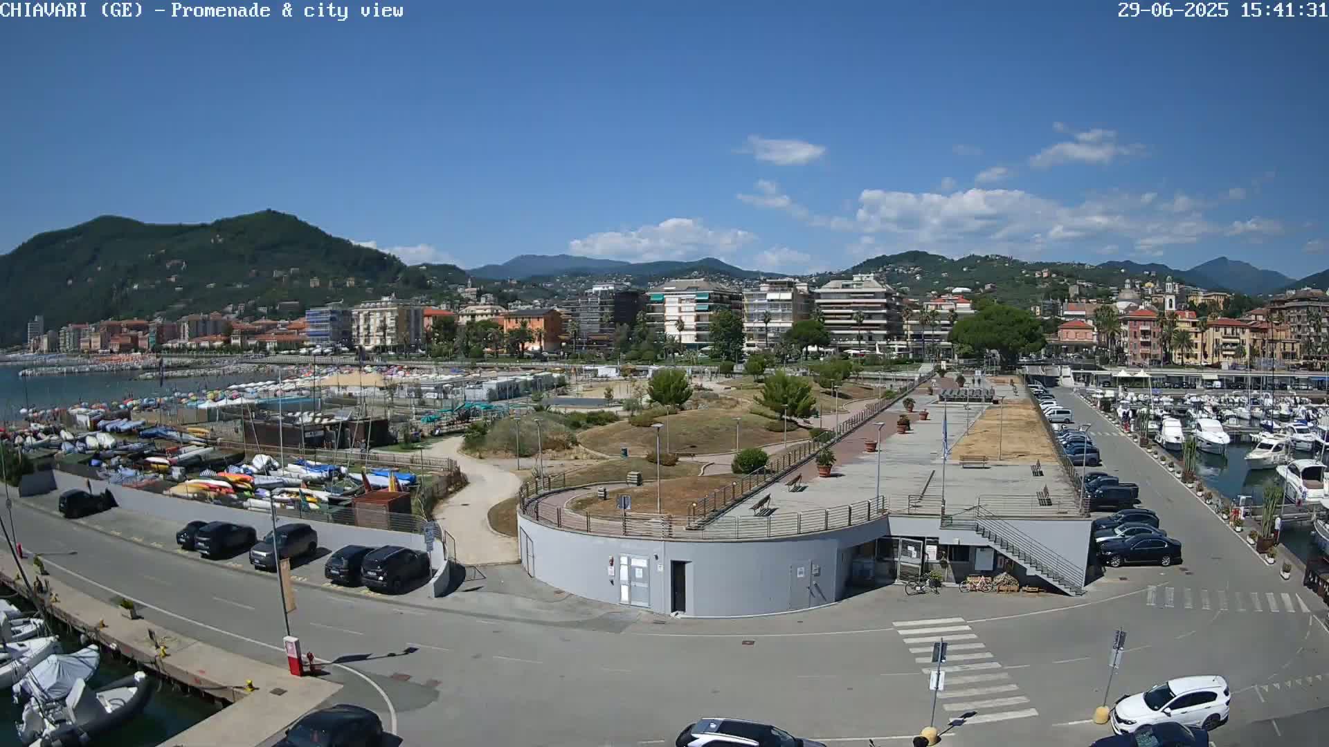 Chiavari Tourist Port Live Cam - Genoa, Liguria, Italy