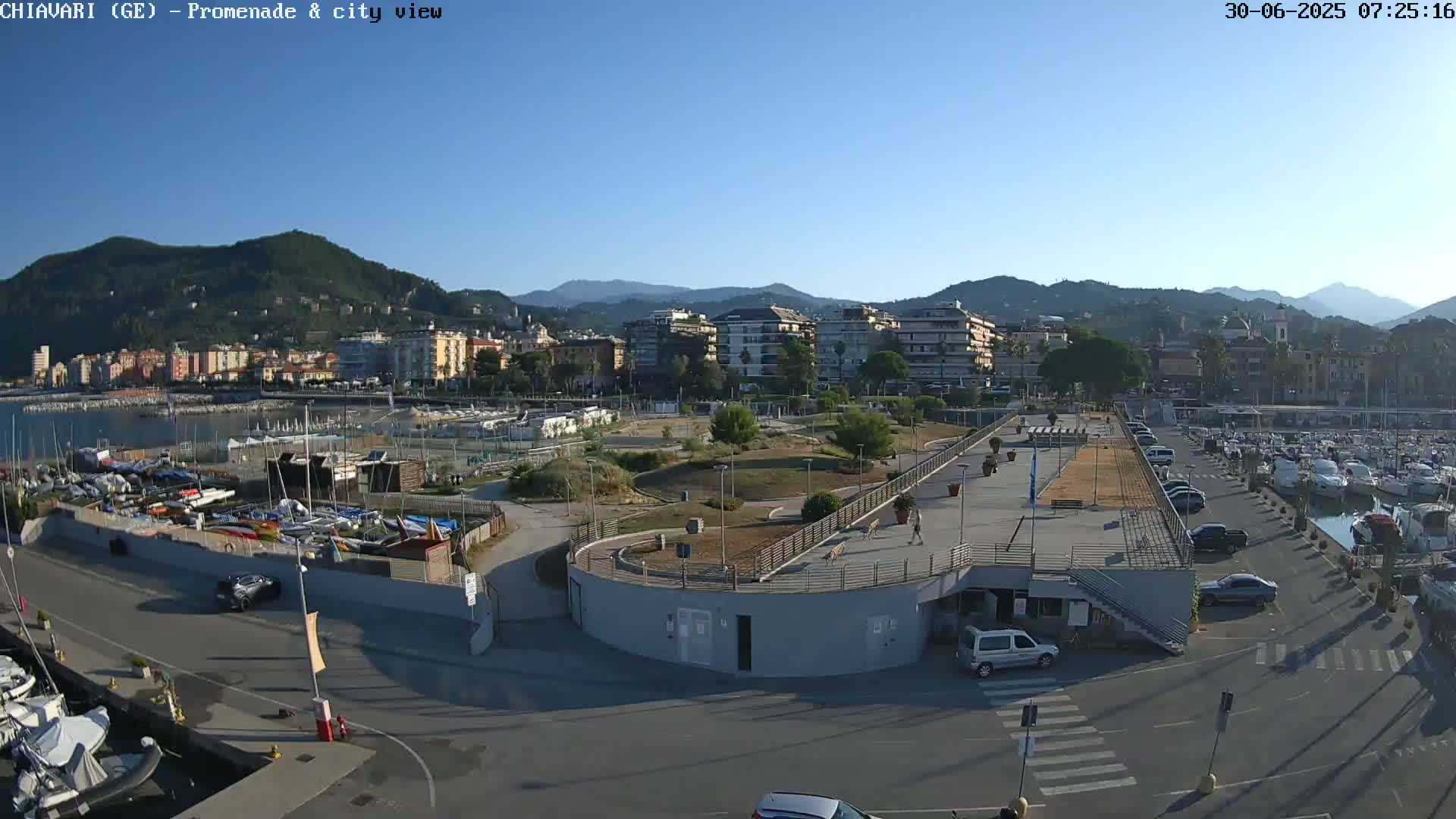 Chiavari Tourist Port Live Cam - Genoa, Liguria, Italy