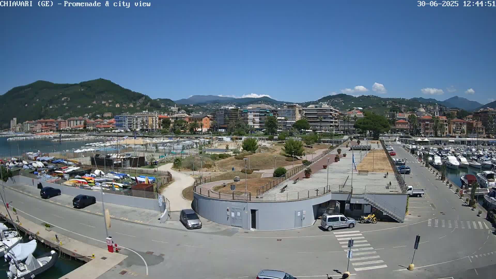 Chiavari Tourist Port Live Cam - Genoa, Liguria, Italy