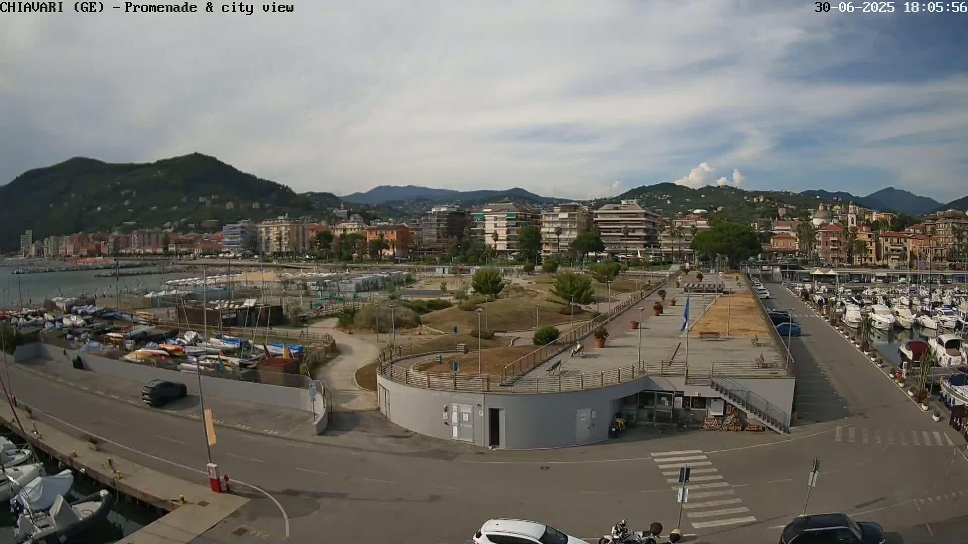 Chiavari Tourist Port Live Cam - Genoa, Liguria, Italy